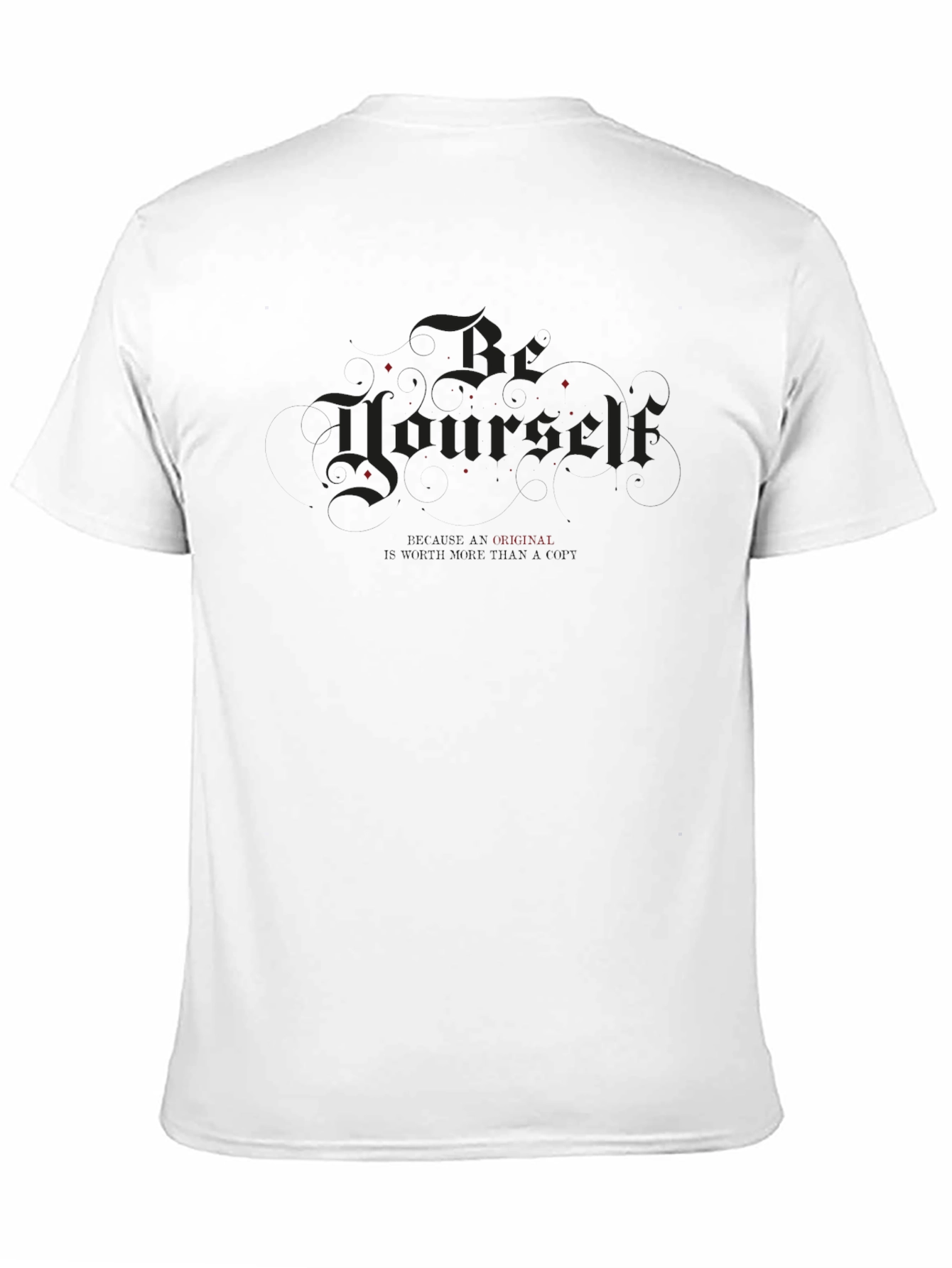 Be Yourself Black Graphic T-Shirt
