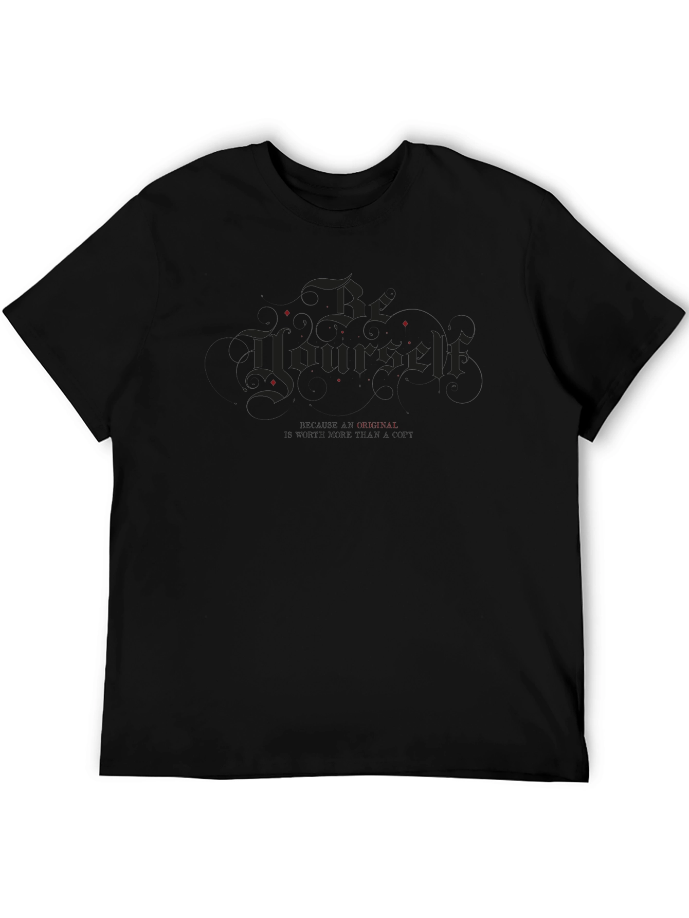 Be Yourself Black Graphic T-Shirt