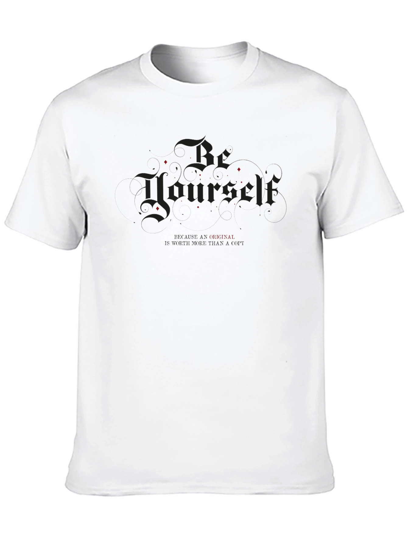 Be Yourself Black Graphic T-Shirt