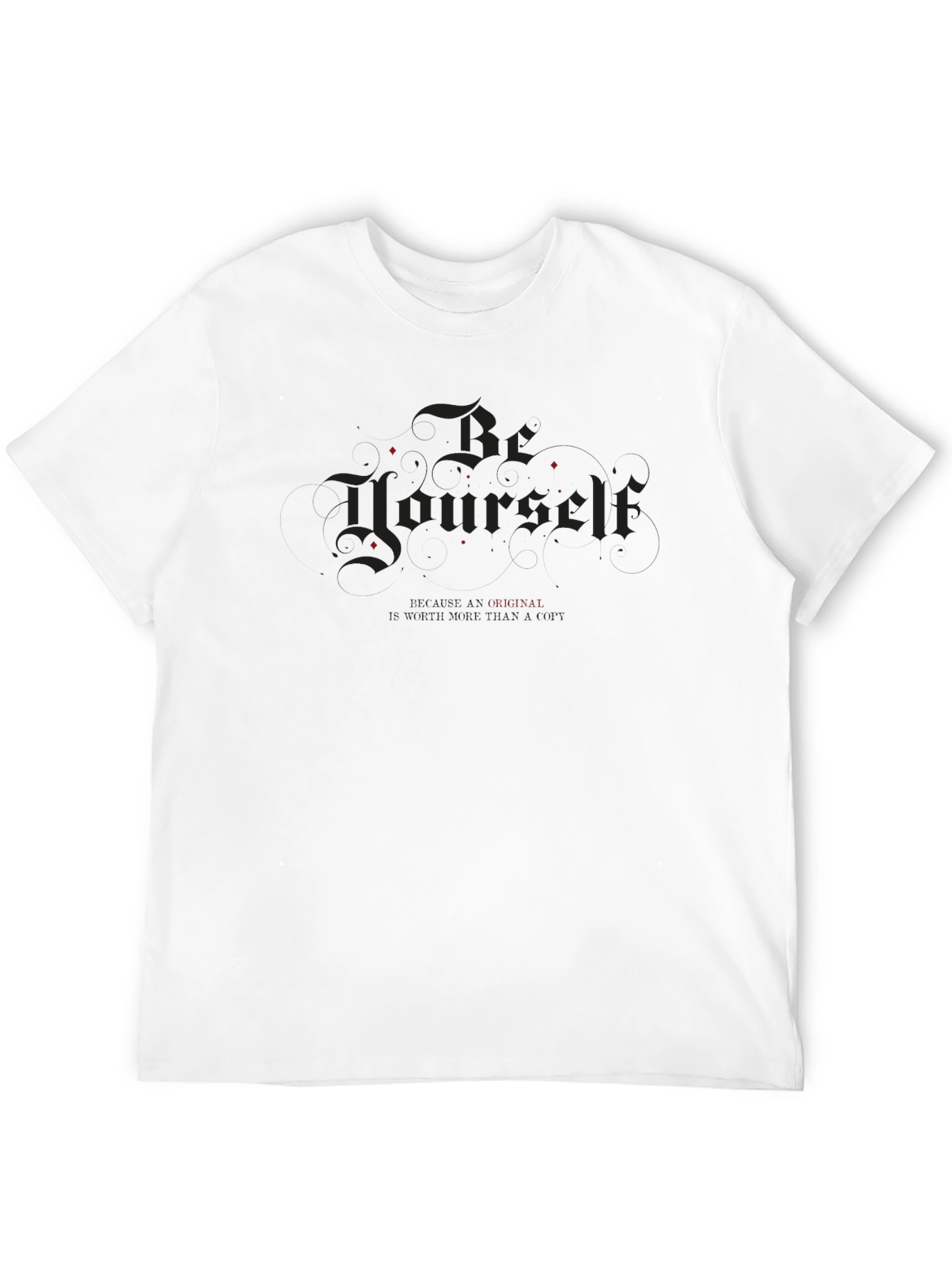 Be Yourself Black Graphic T-Shirt
