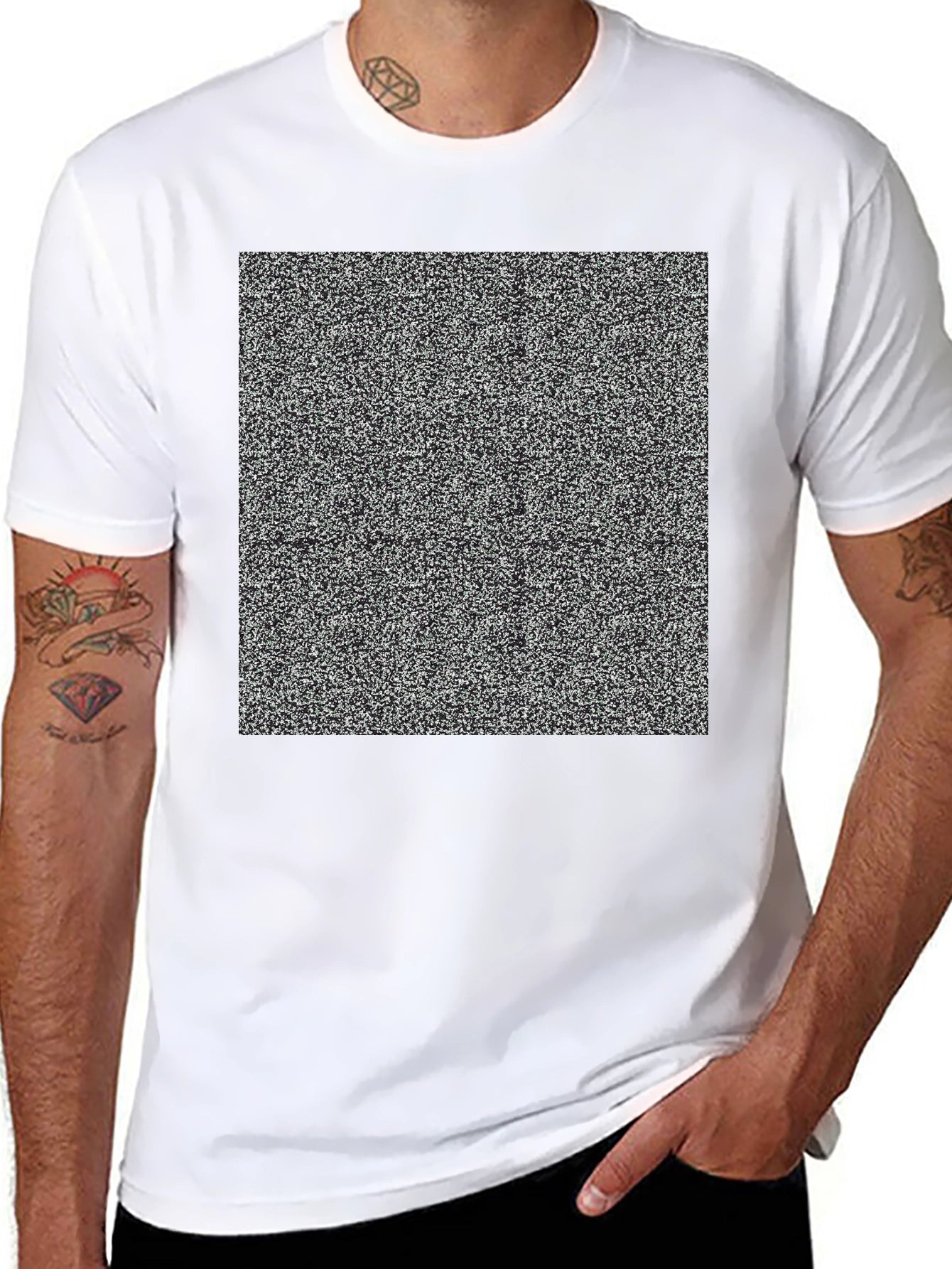 Static Pattern T-Shirt