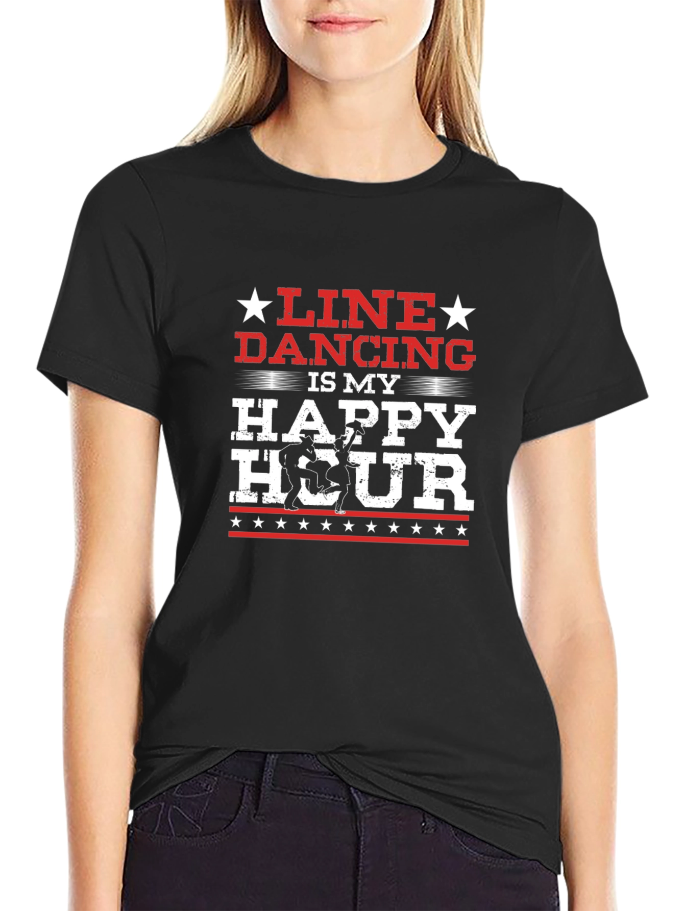 Line Dancing is My Happy Hour T-Shirt