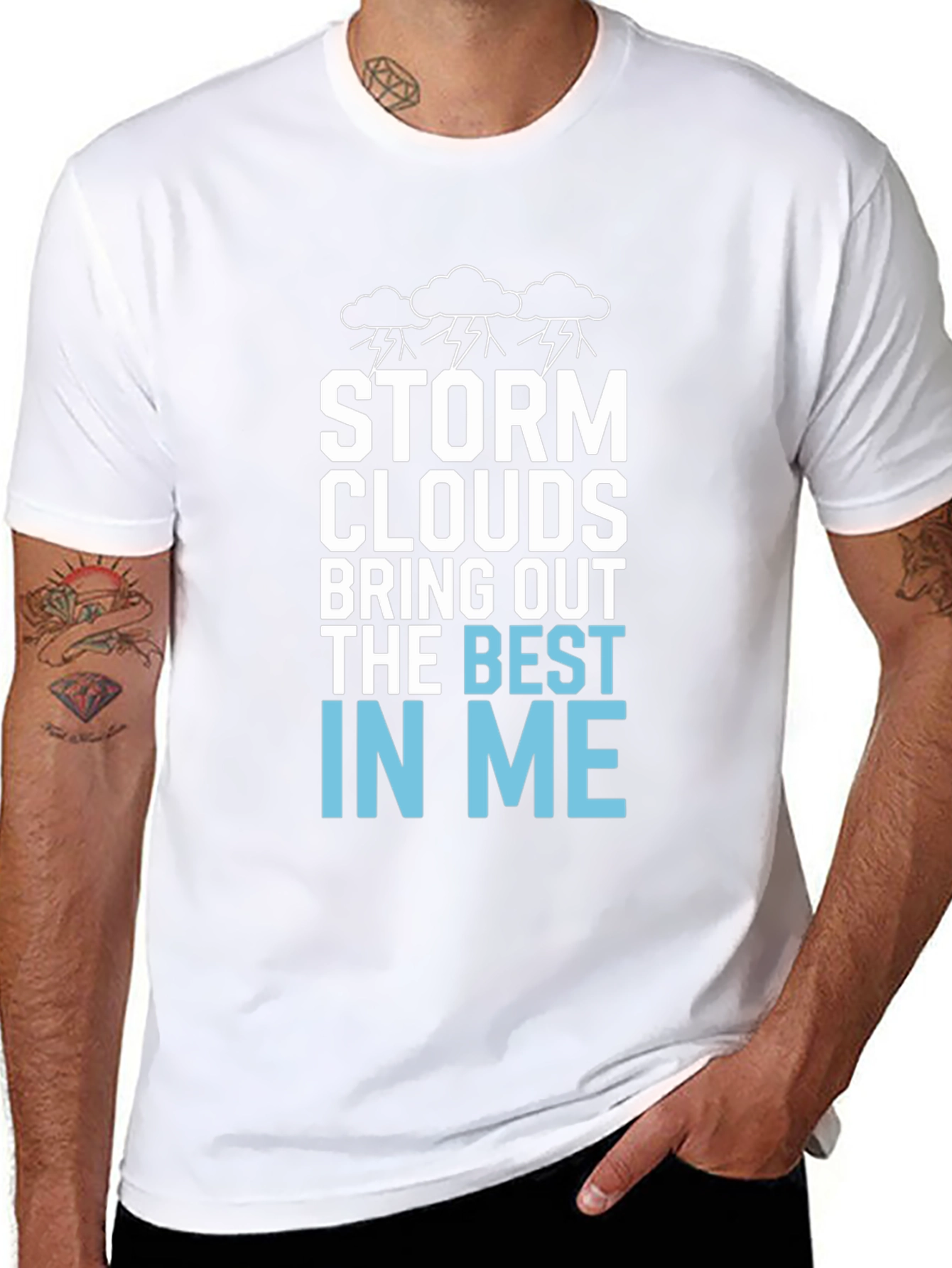 Storm Clouds Graphic T-Shirt - Best In Me