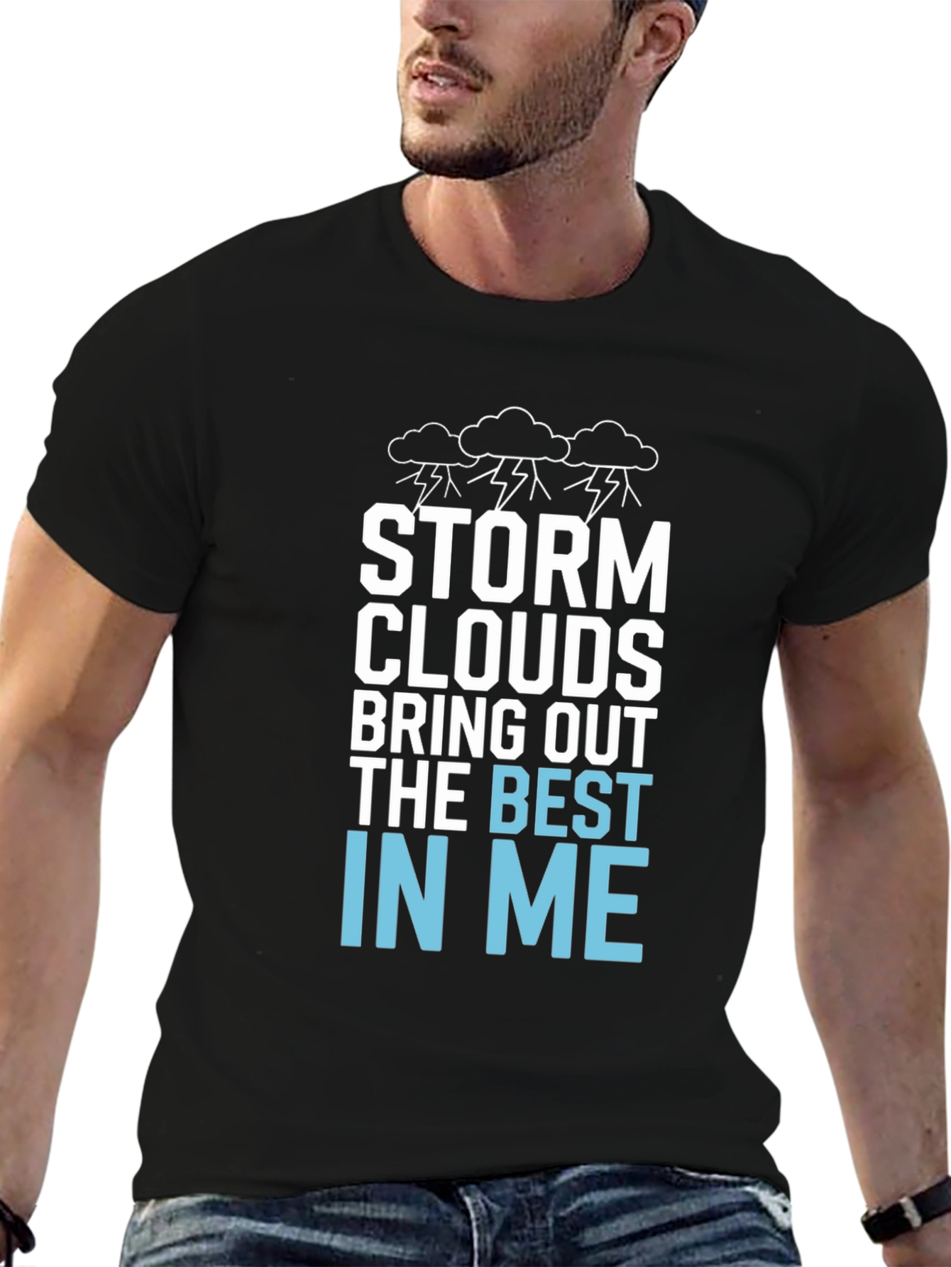 Storm Clouds Graphic T-Shirt - Best In Me