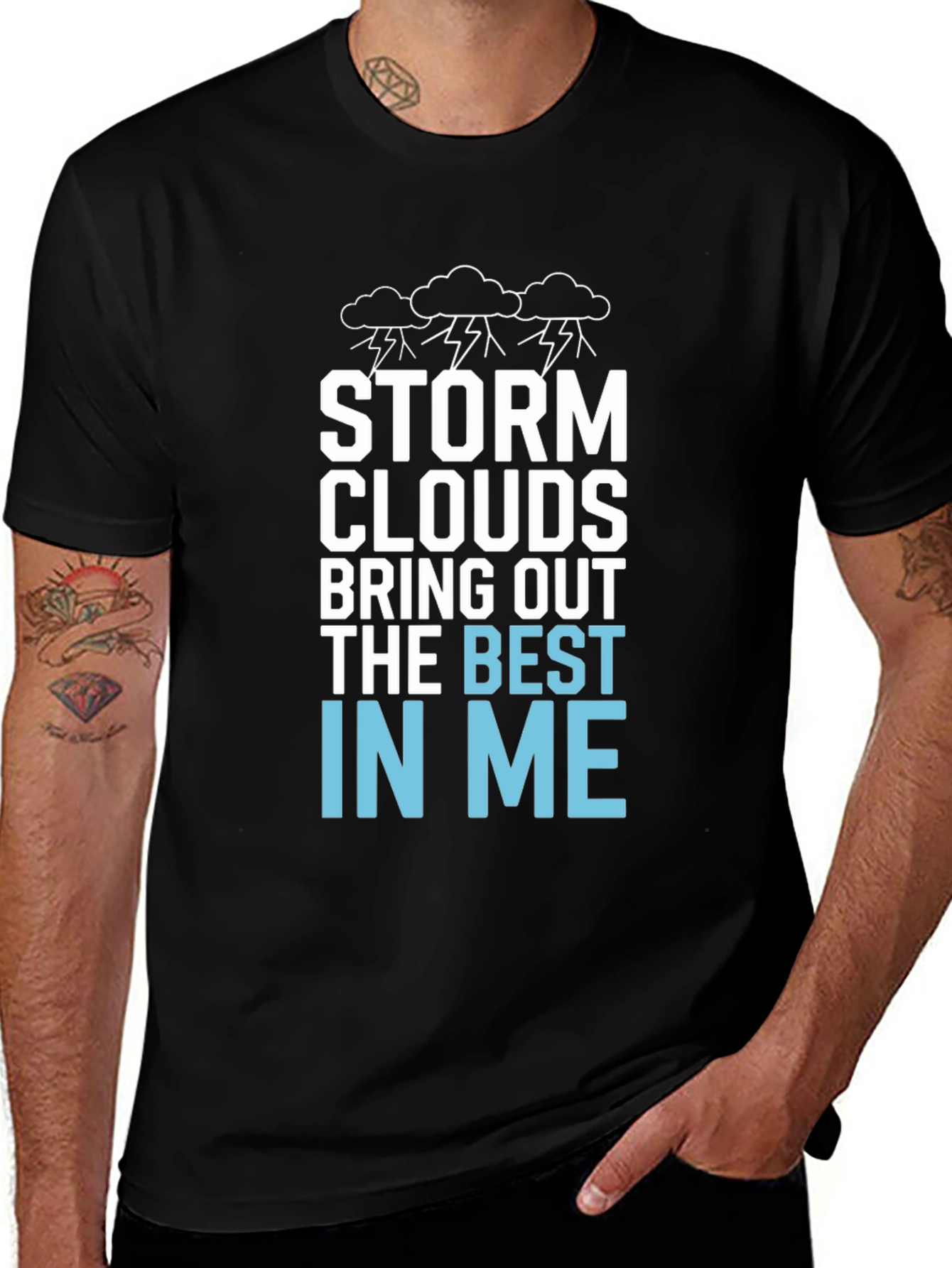 Storm Clouds Graphic T-Shirt - Best In Me