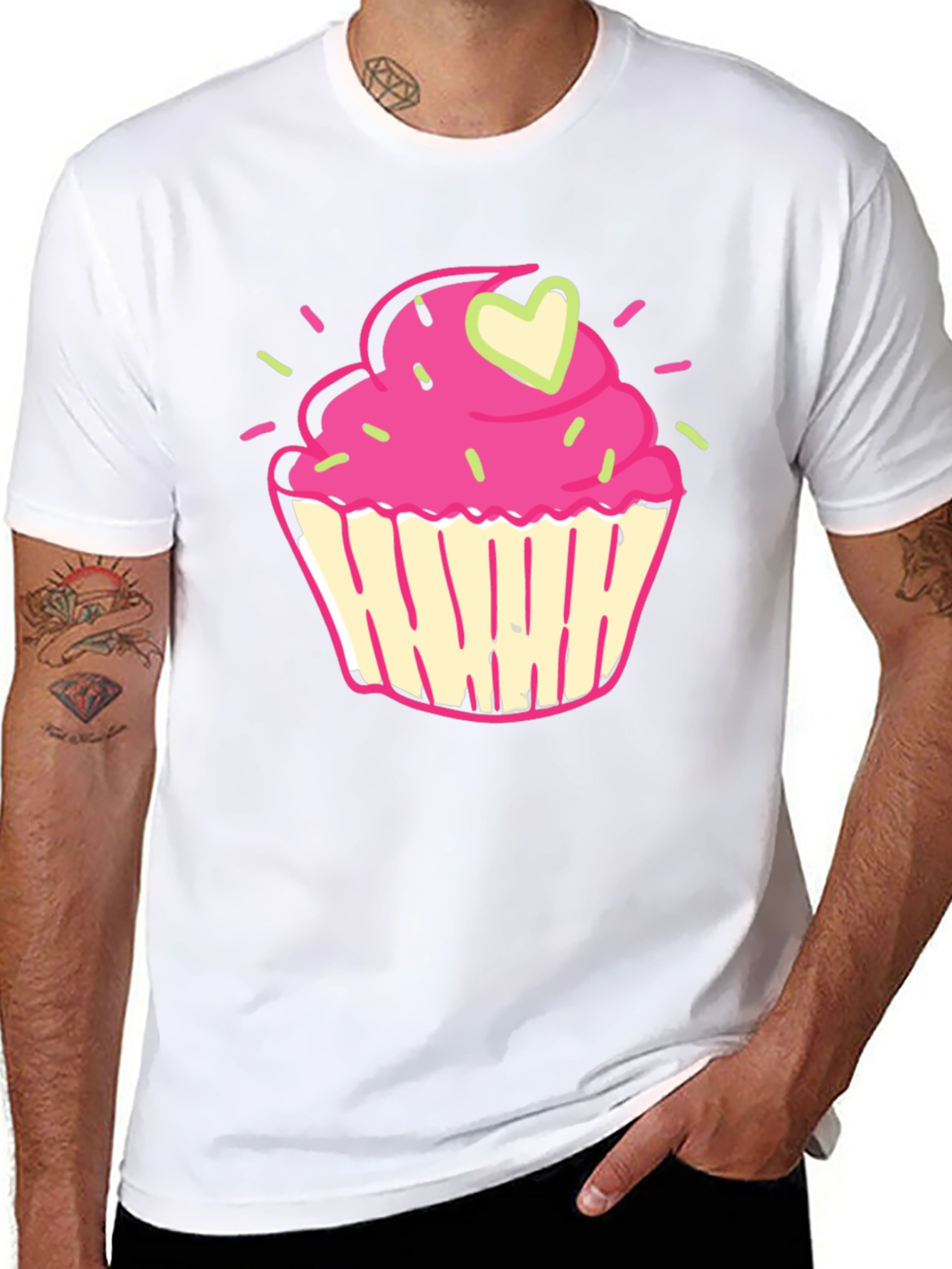 Cupcake Graphic Print T-Shirt