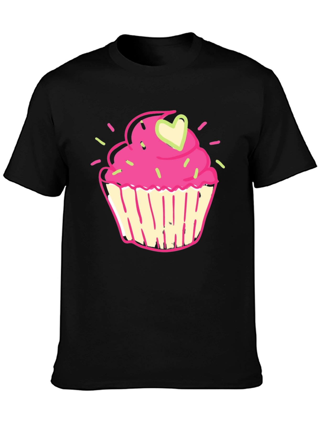 Cupcake Graphic Print T-Shirt
