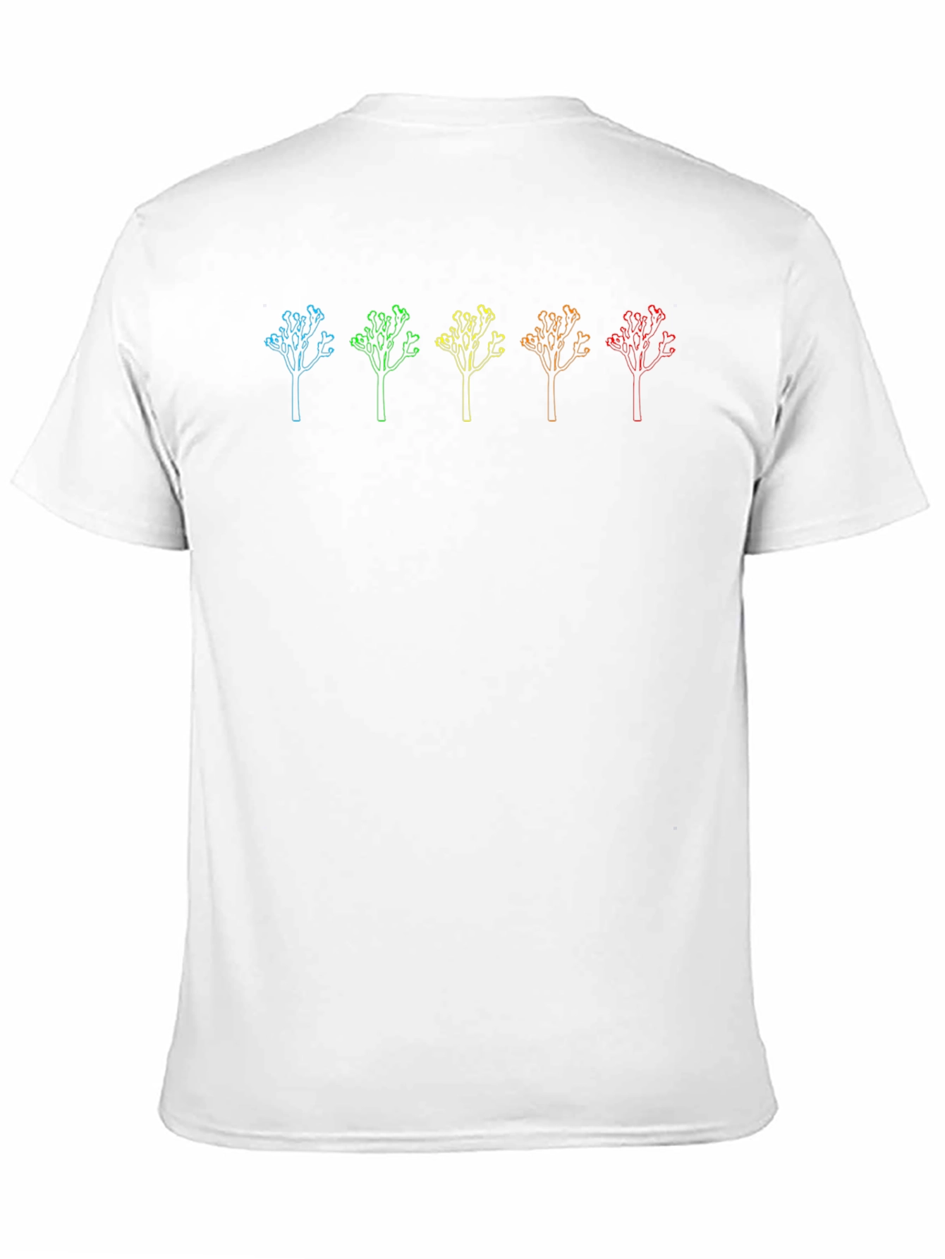 Rainbow Joshua Tree Graphic Tee - Black Cotton Blend