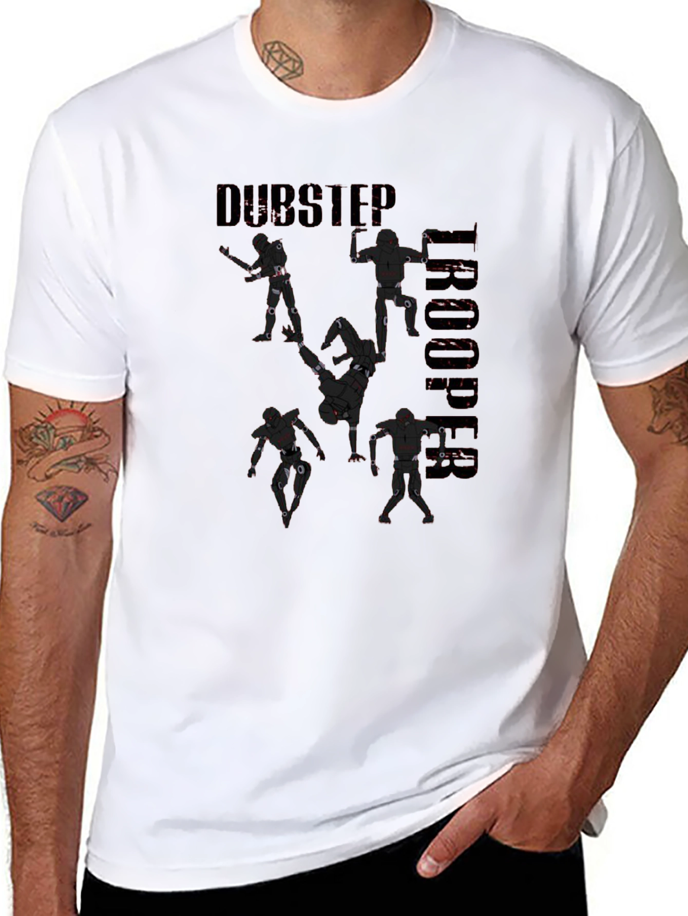 Dubstep Trooper Graphic Tee - Unique Design