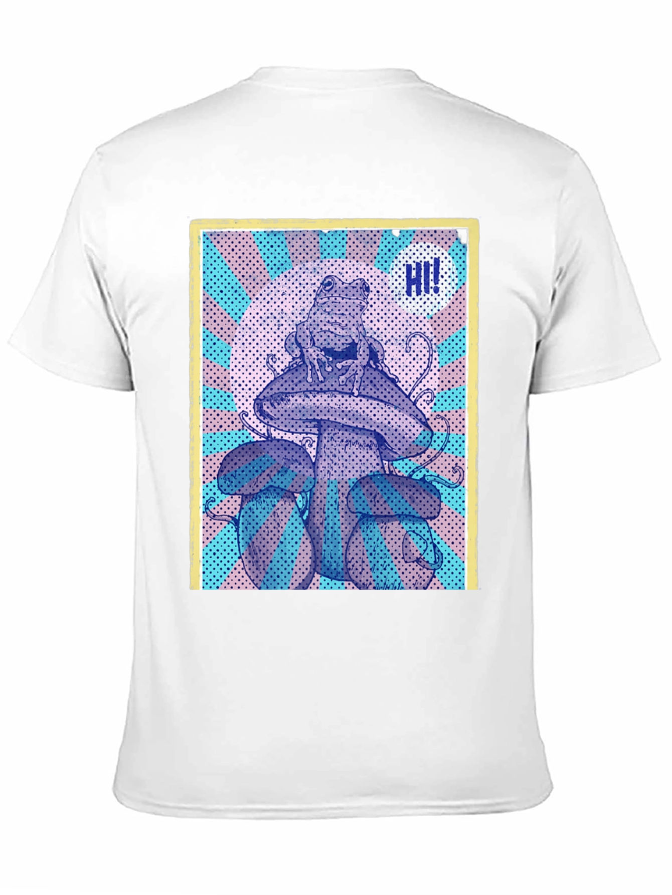Frog on Mushroom Graphic Tee - Unique Design!