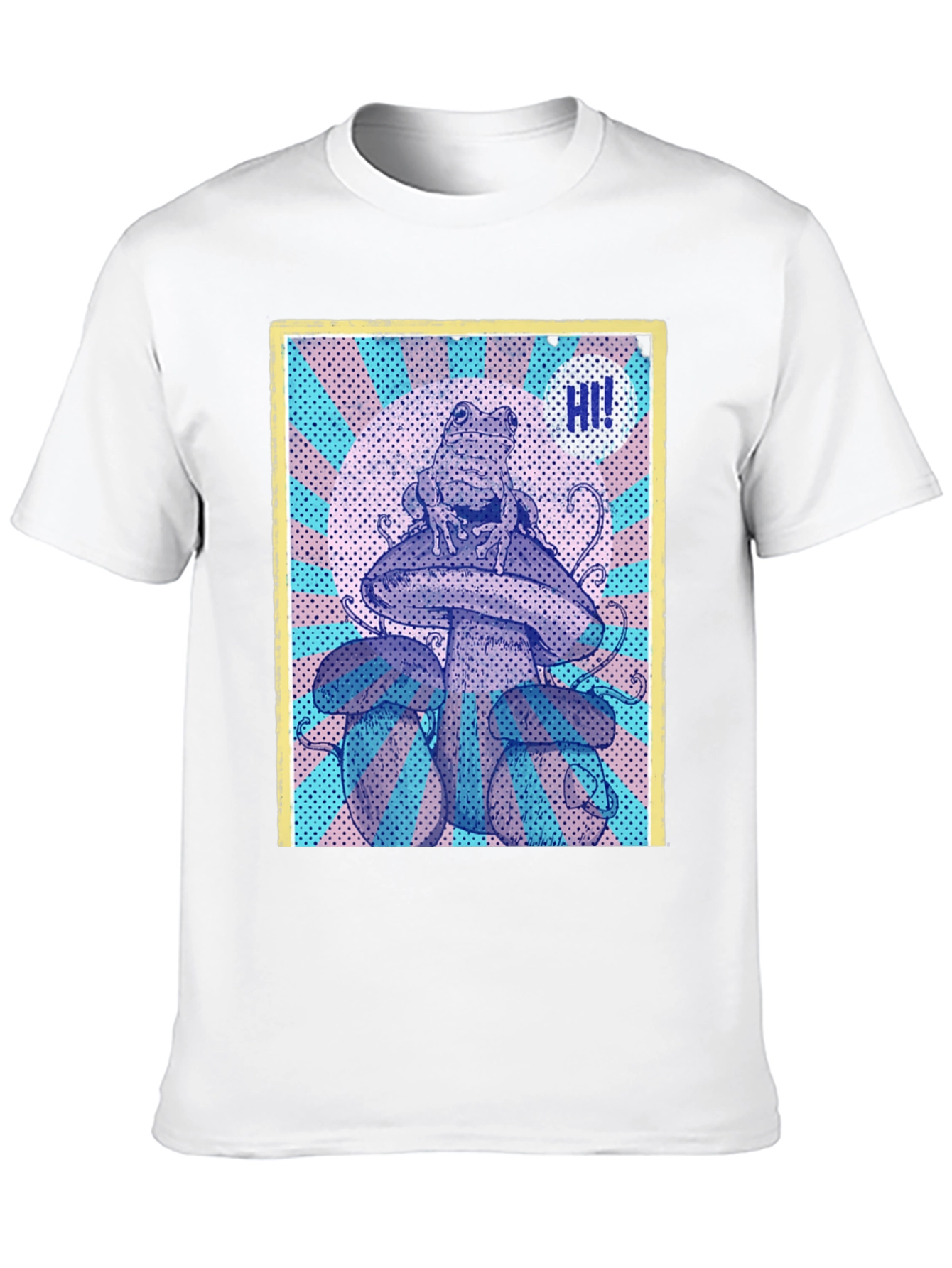 Frog on Mushroom Graphic Tee - Unique Design!
