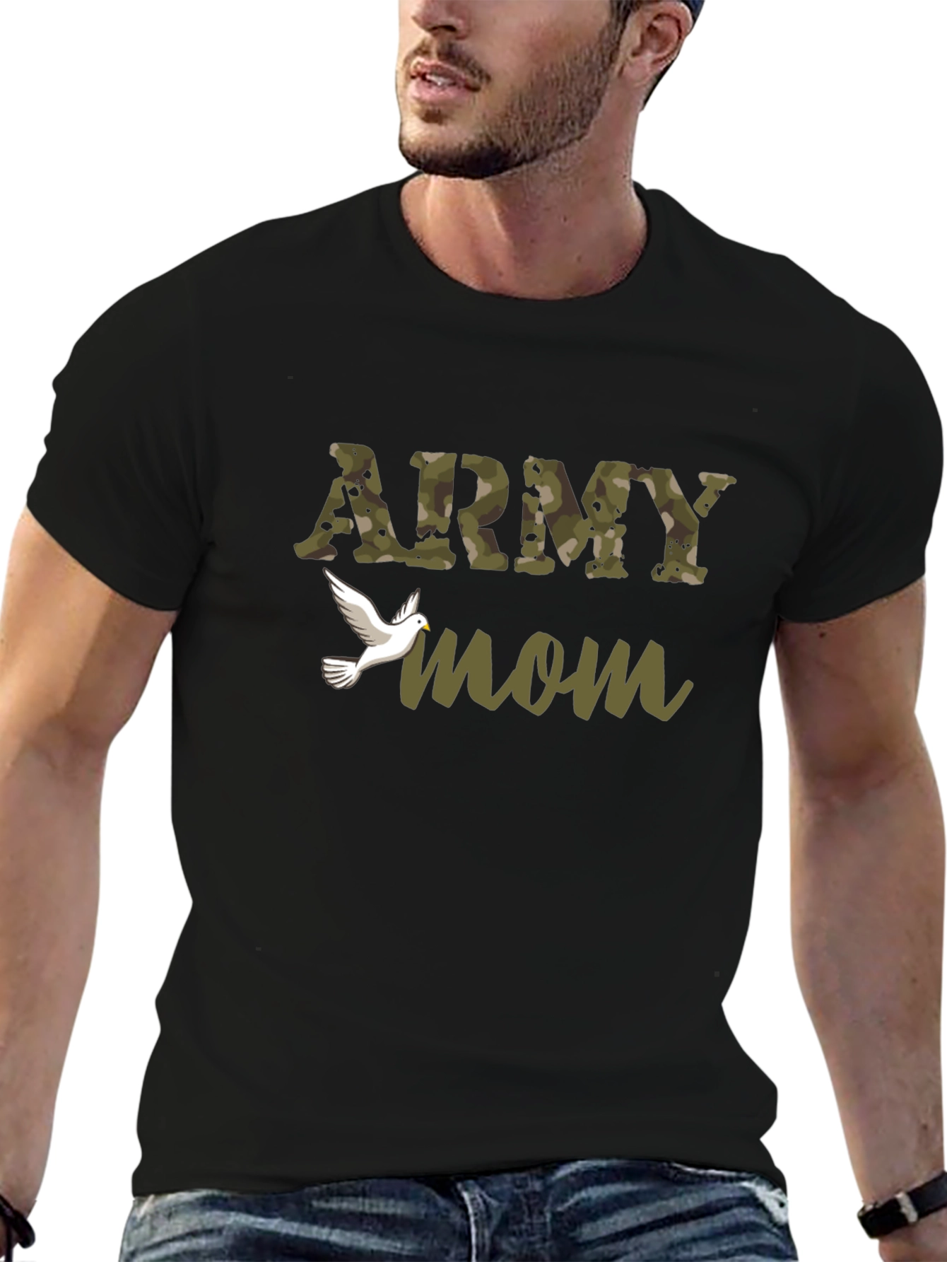 Army Mom Graphic T-Shirt - Military Pride