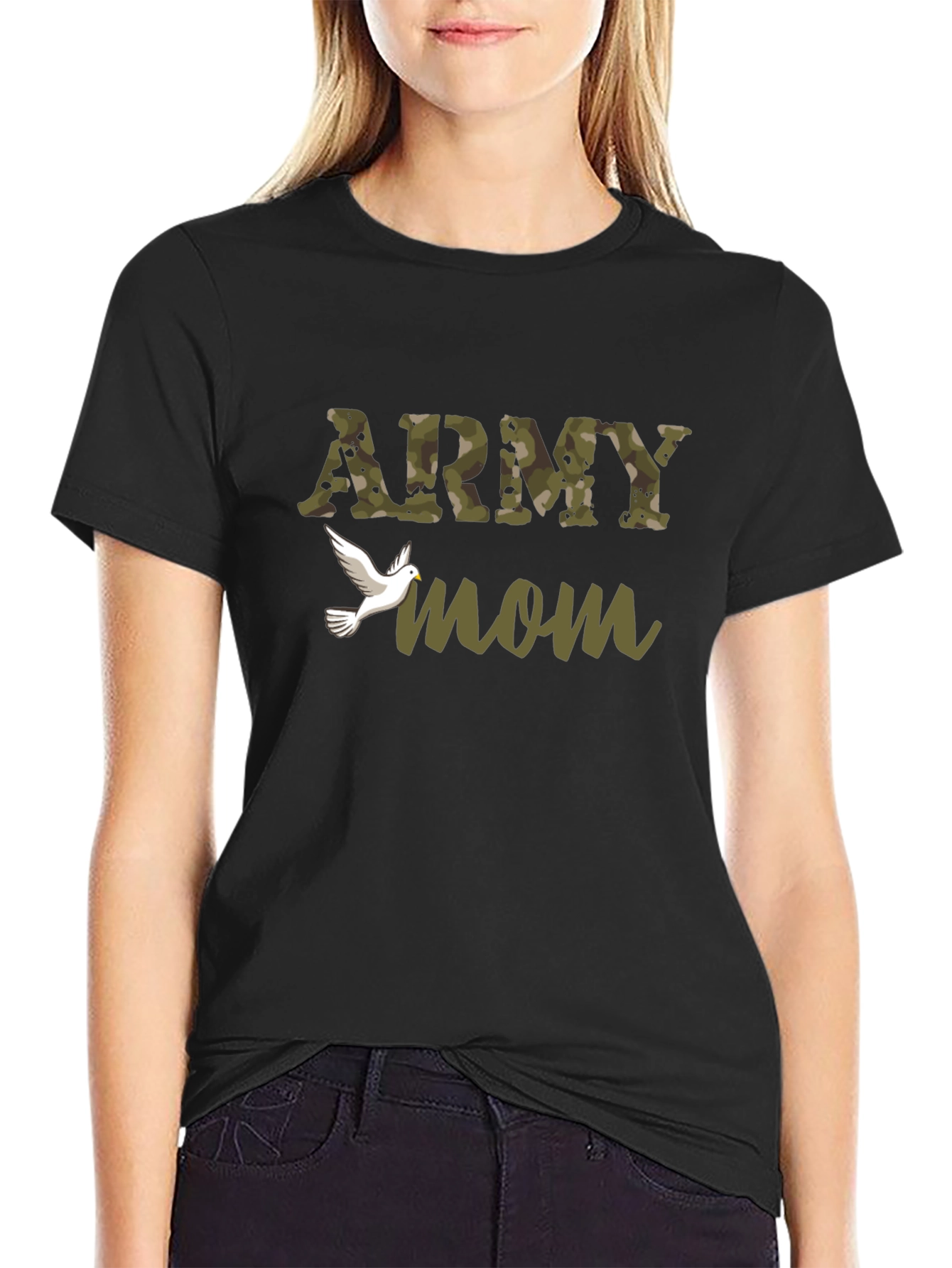 Army Mom Graphic T-Shirt - Military Pride