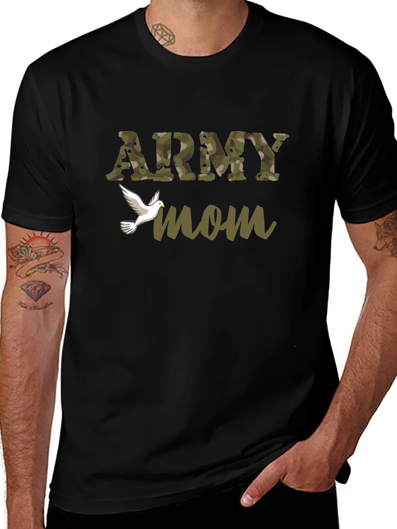 Army Mom Graphic T-Shirt - Military Pride