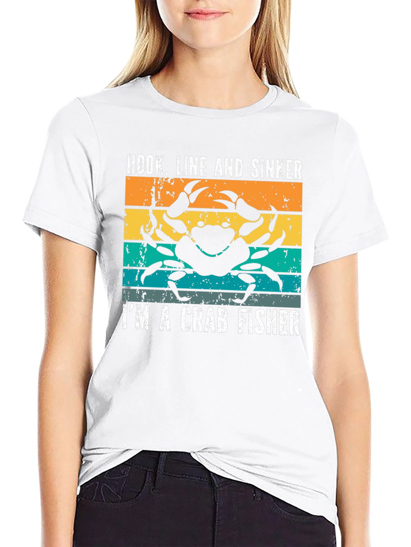 Crab Fisher T-Shirt - Hook Line and Sinker Tee