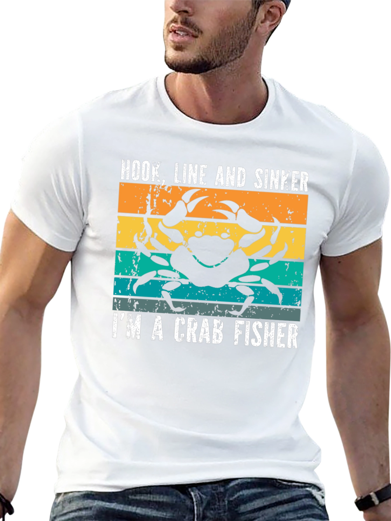 Crab Fisher T-Shirt - Hook Line and Sinker Tee