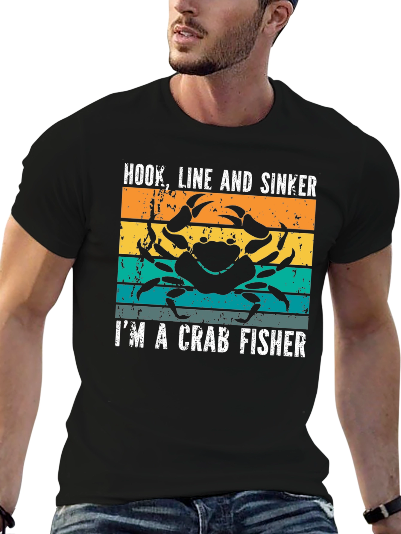 Crab Fisher T-Shirt - Hook Line and Sinker Tee