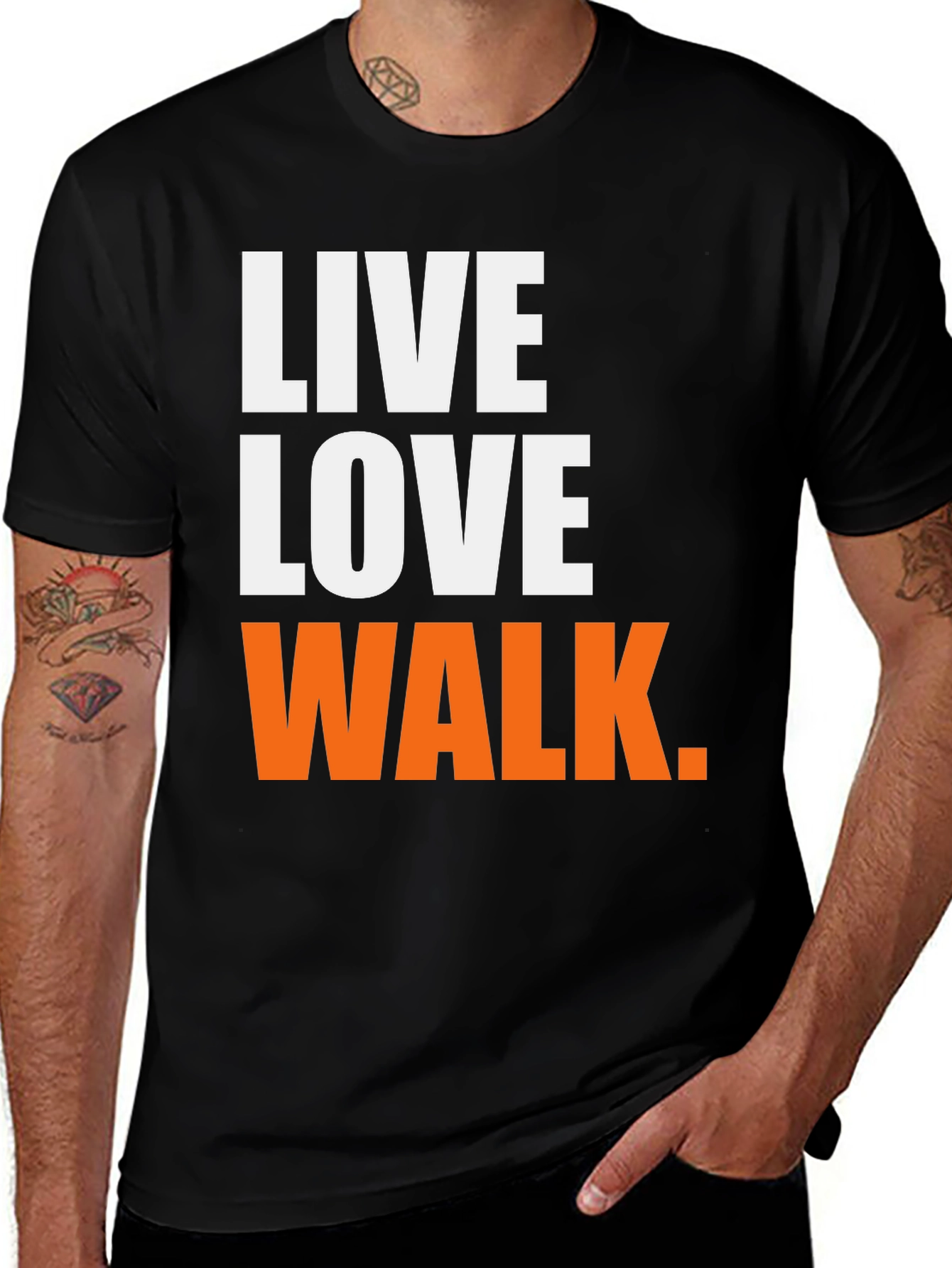 Live Love Walk Graphic T-Shirt