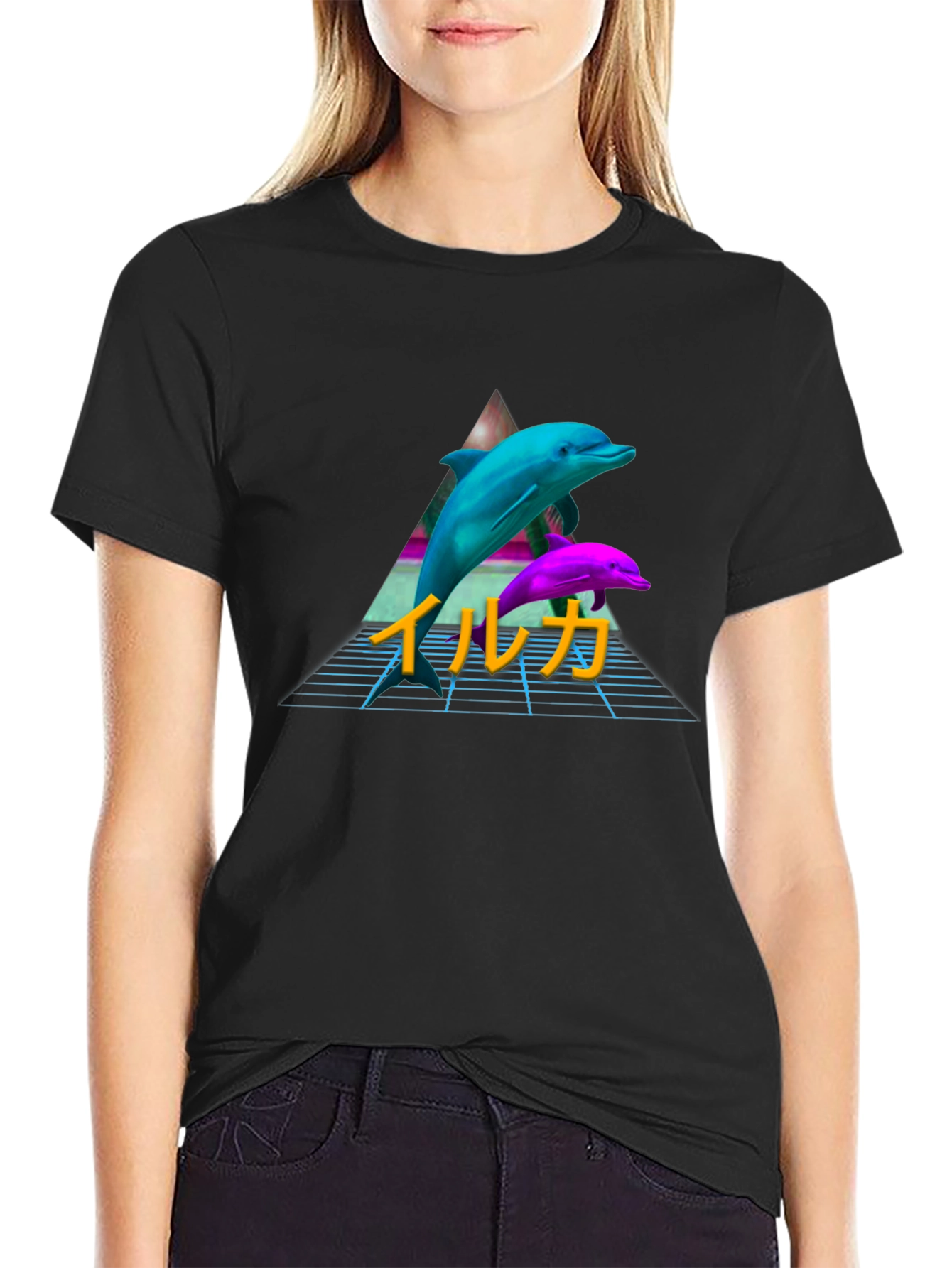 Retro Dolphin T-Shirt Vaporwave Aesthetic Tee