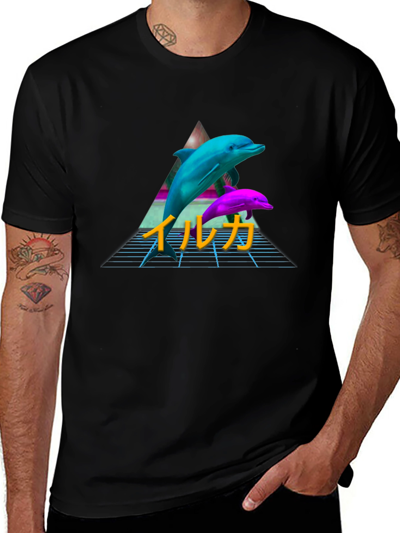 Retro Dolphin T-Shirt Vaporwave Aesthetic Tee