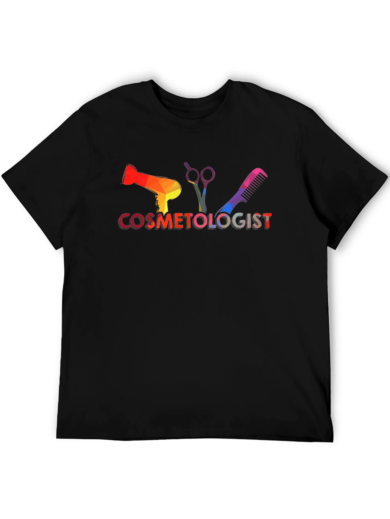 Cosmetologist Rainbow Graphic Tee