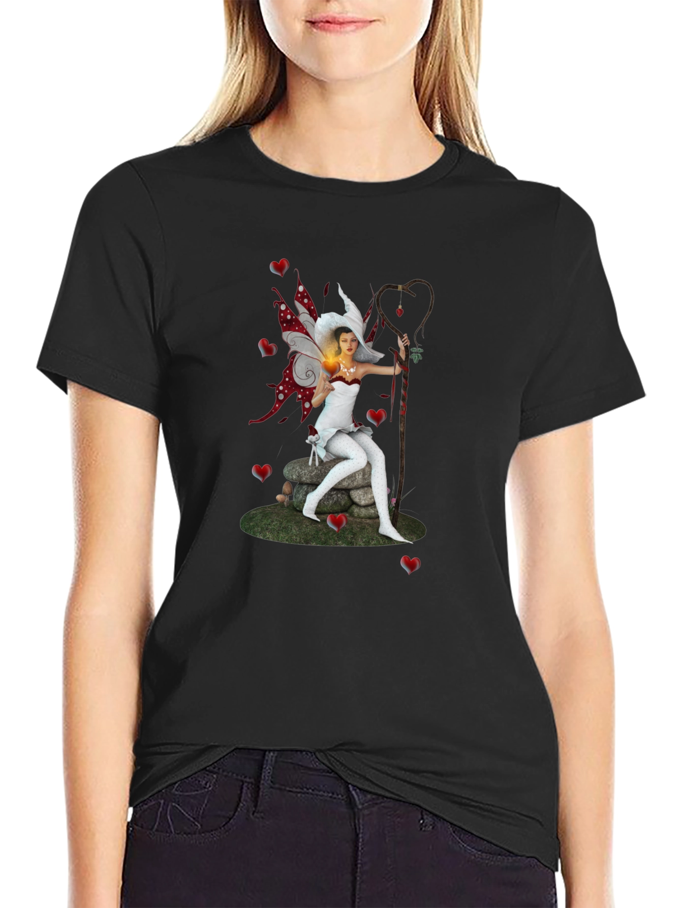 Fairy Graphic T-Shirt - Fantasy Art Tee