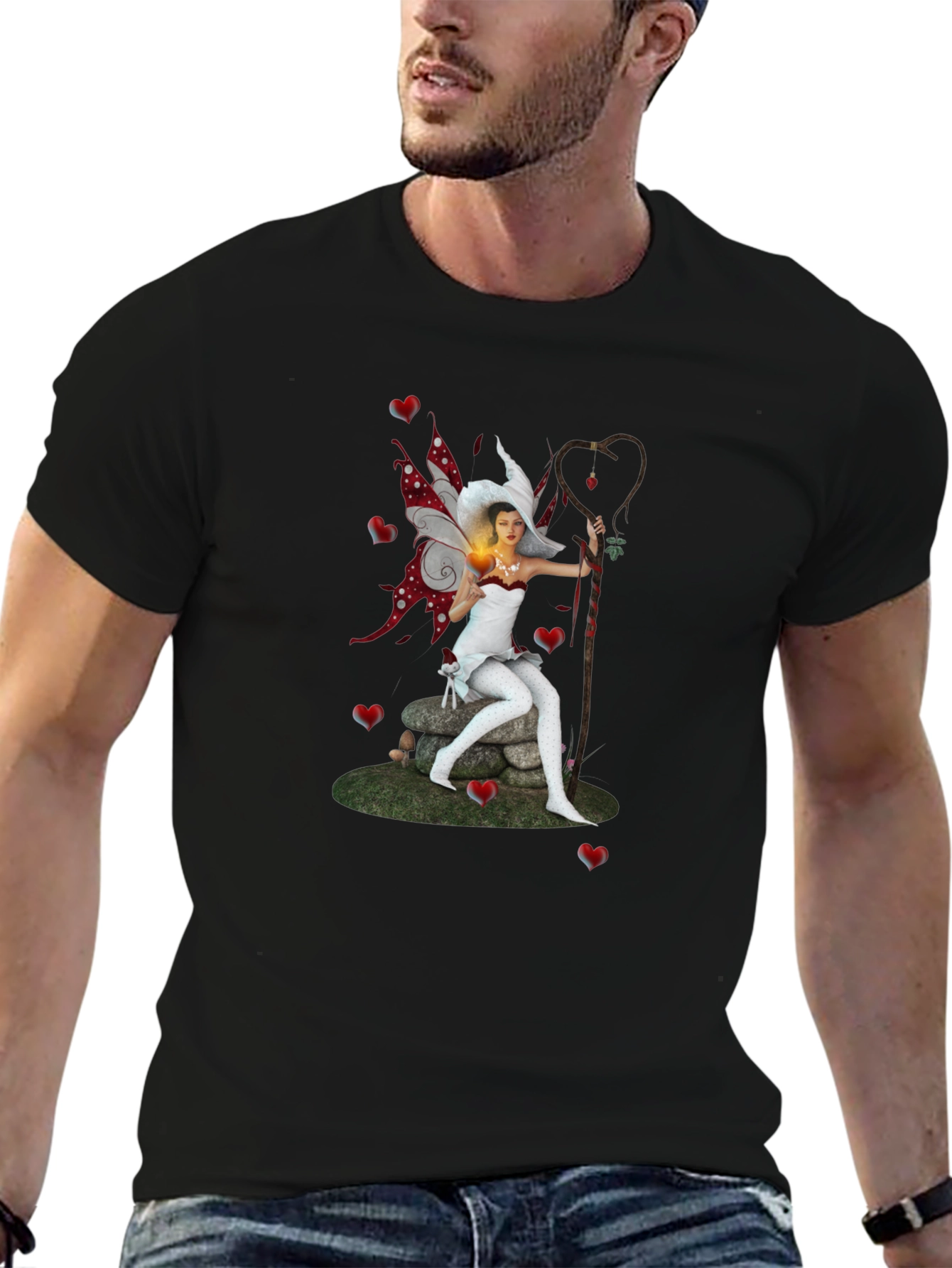 Fairy Graphic T-Shirt - Fantasy Art Tee