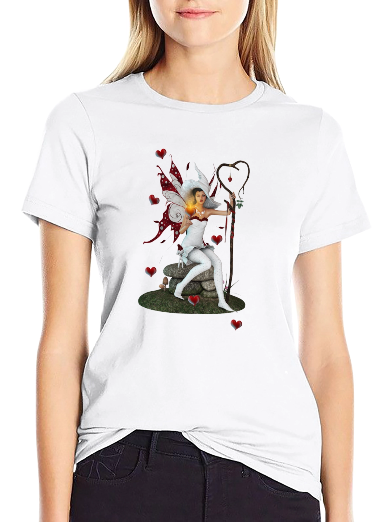 Fairy Graphic T-Shirt - Fantasy Art Tee