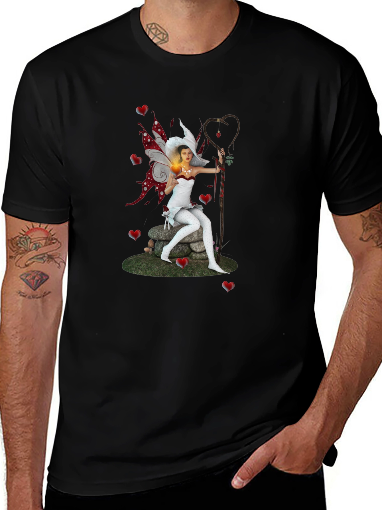 Fairy Graphic T-Shirt - Fantasy Art Tee