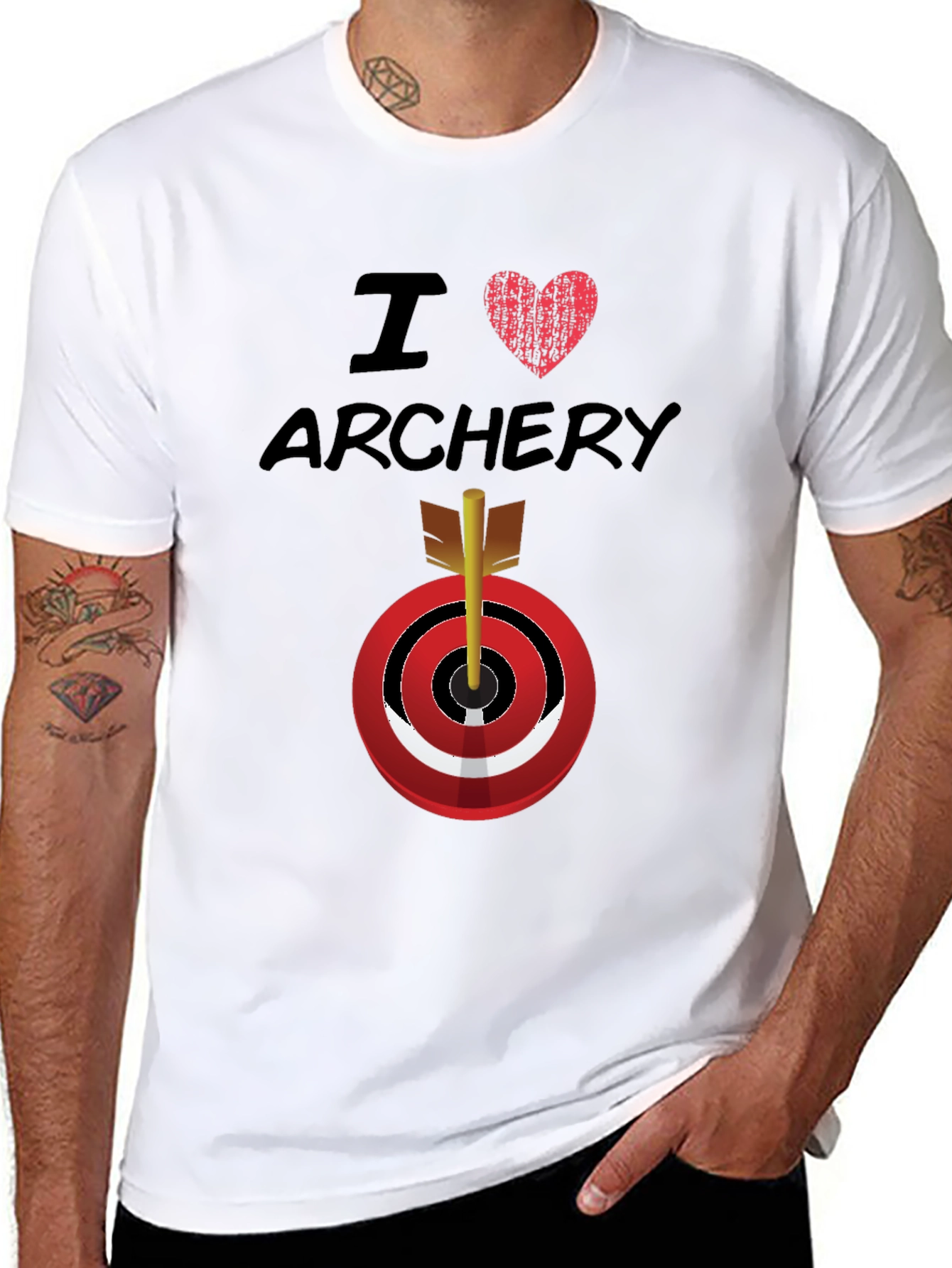 I Love Archery Graphic T-Shirt