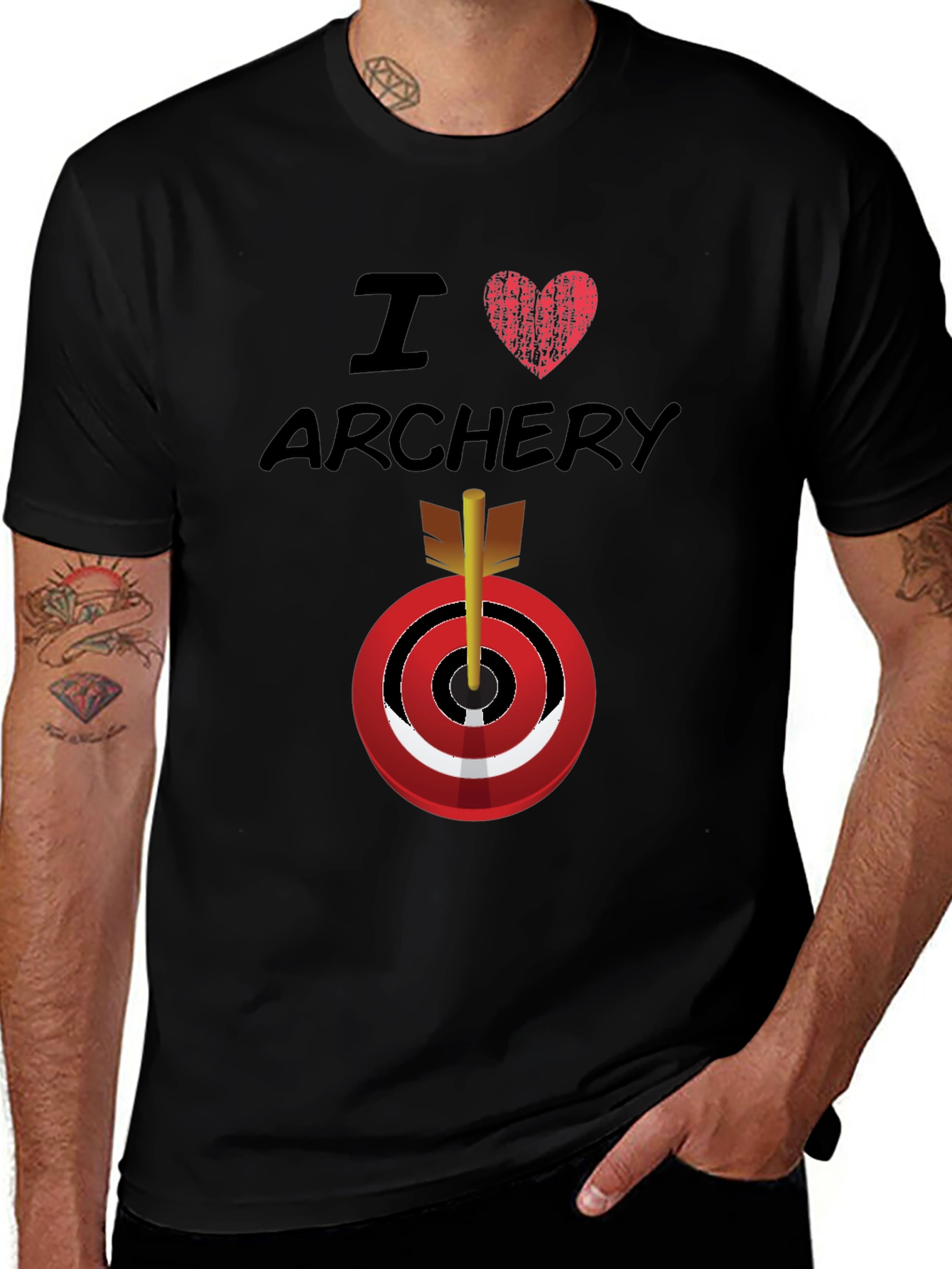 I Love Archery Graphic T-Shirt