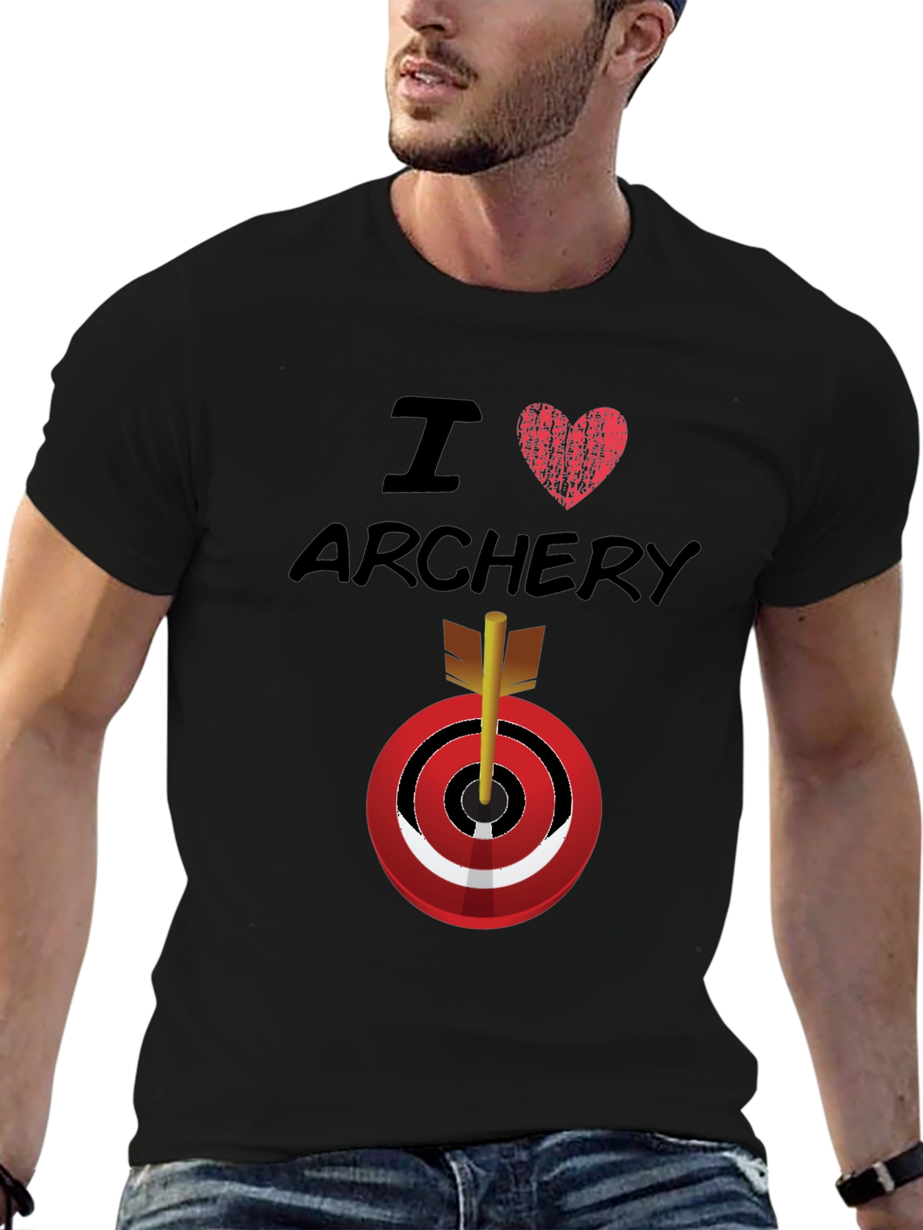 I Love Archery Graphic T-Shirt