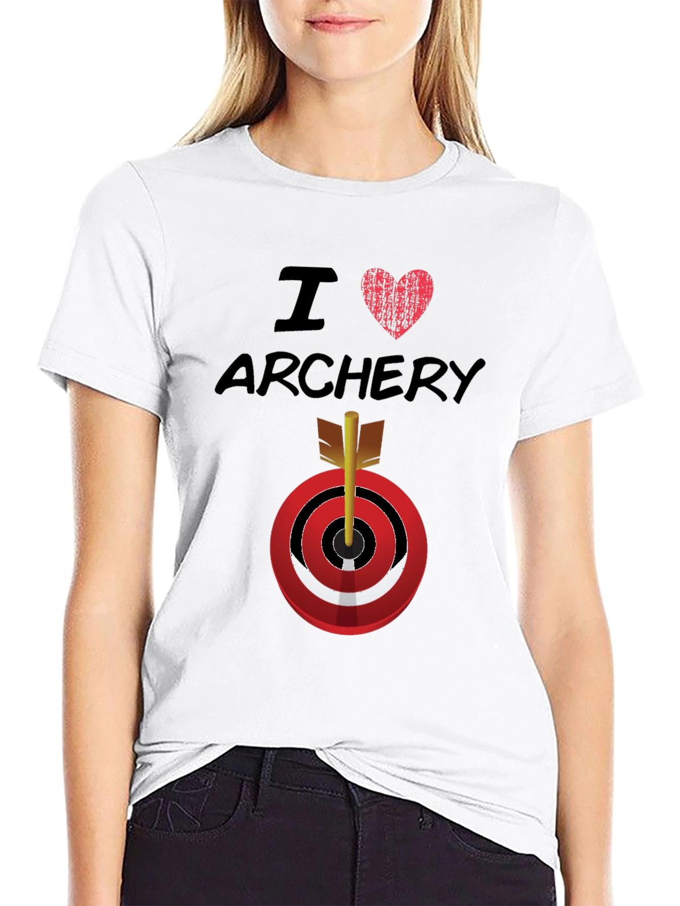 I Love Archery Graphic T-Shirt