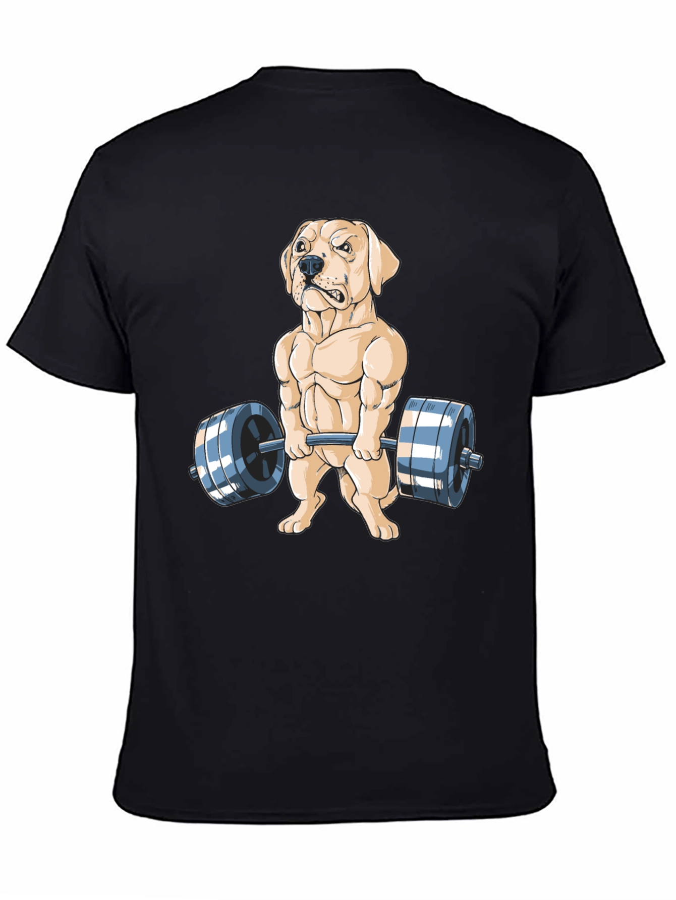 Dog Lifting Weights Graphic Tee