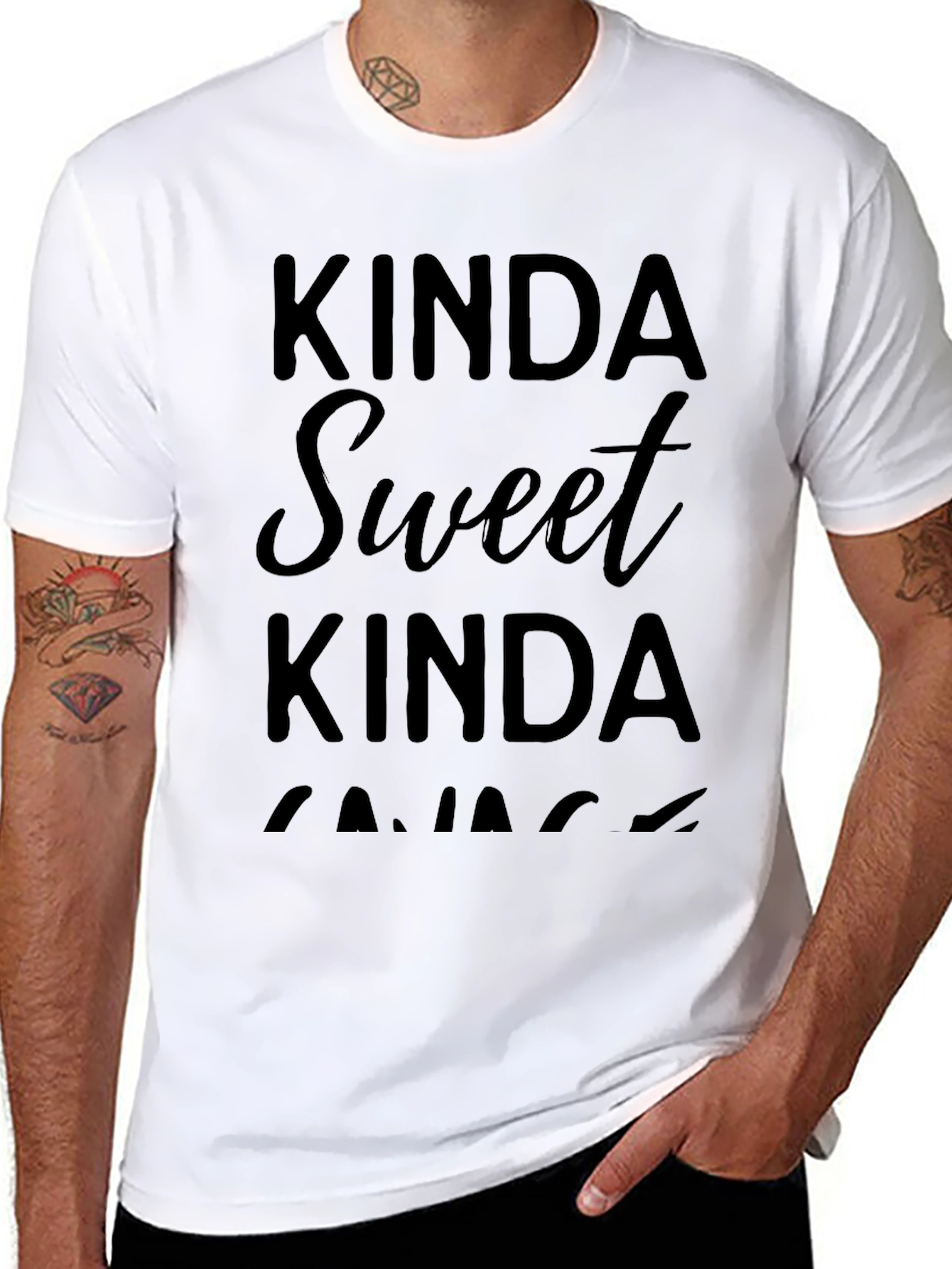 Kinda Sweet Kinda Savage Black Tee