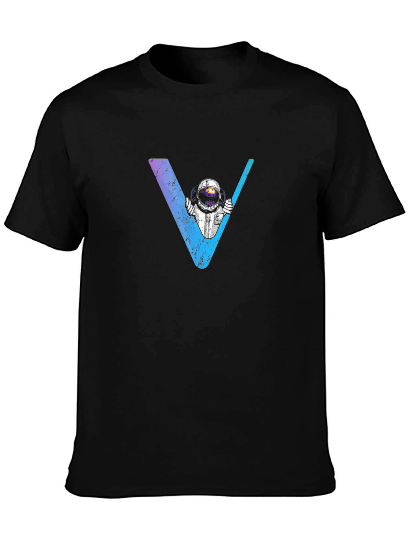 Astronaut V Graphic Black T-Shirt