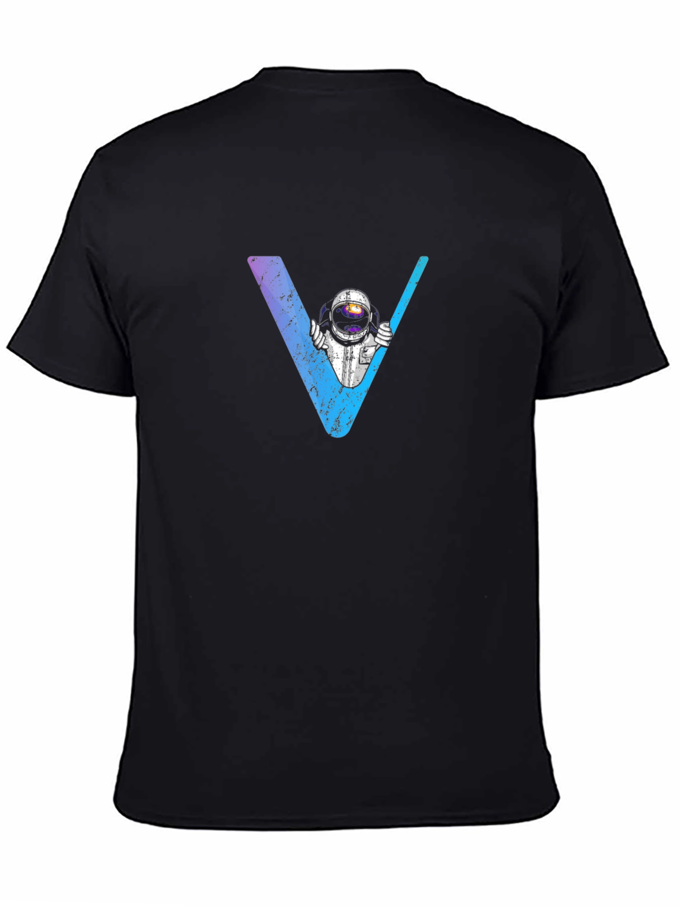 Astronaut V Graphic Black T-Shirt