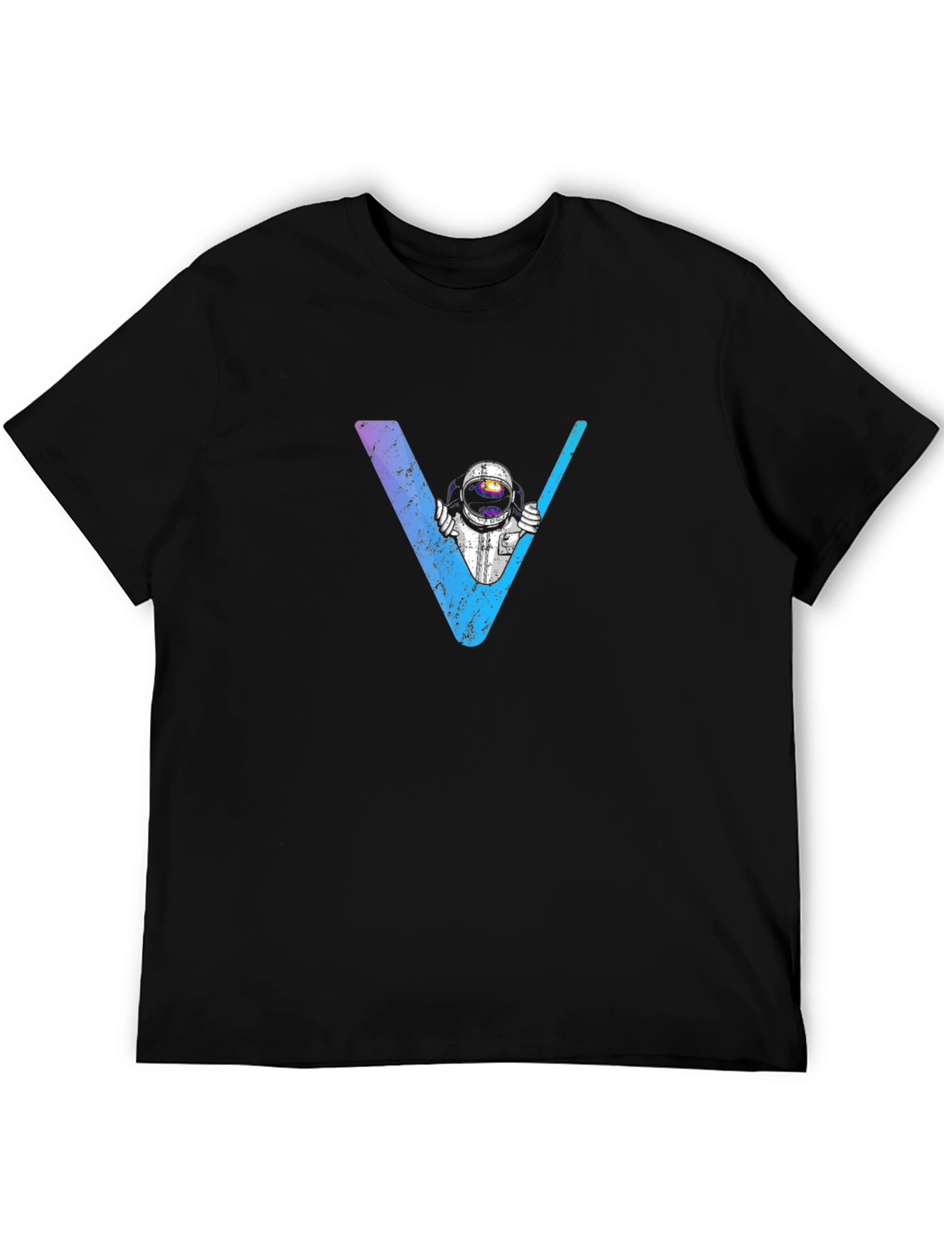 Astronaut V Graphic Black T-Shirt