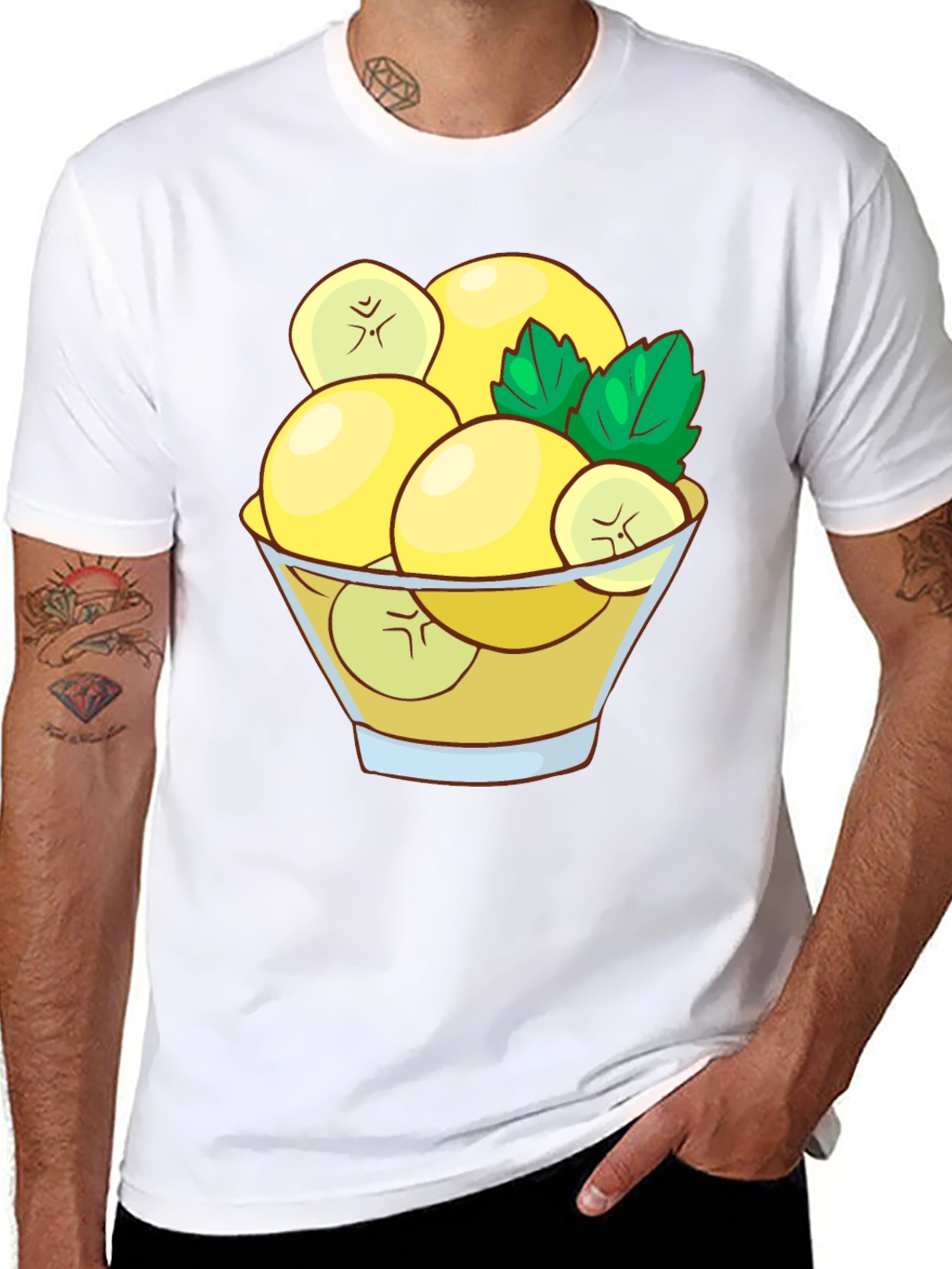 Fruit Salad Tee - Black Graphic T-Shirt