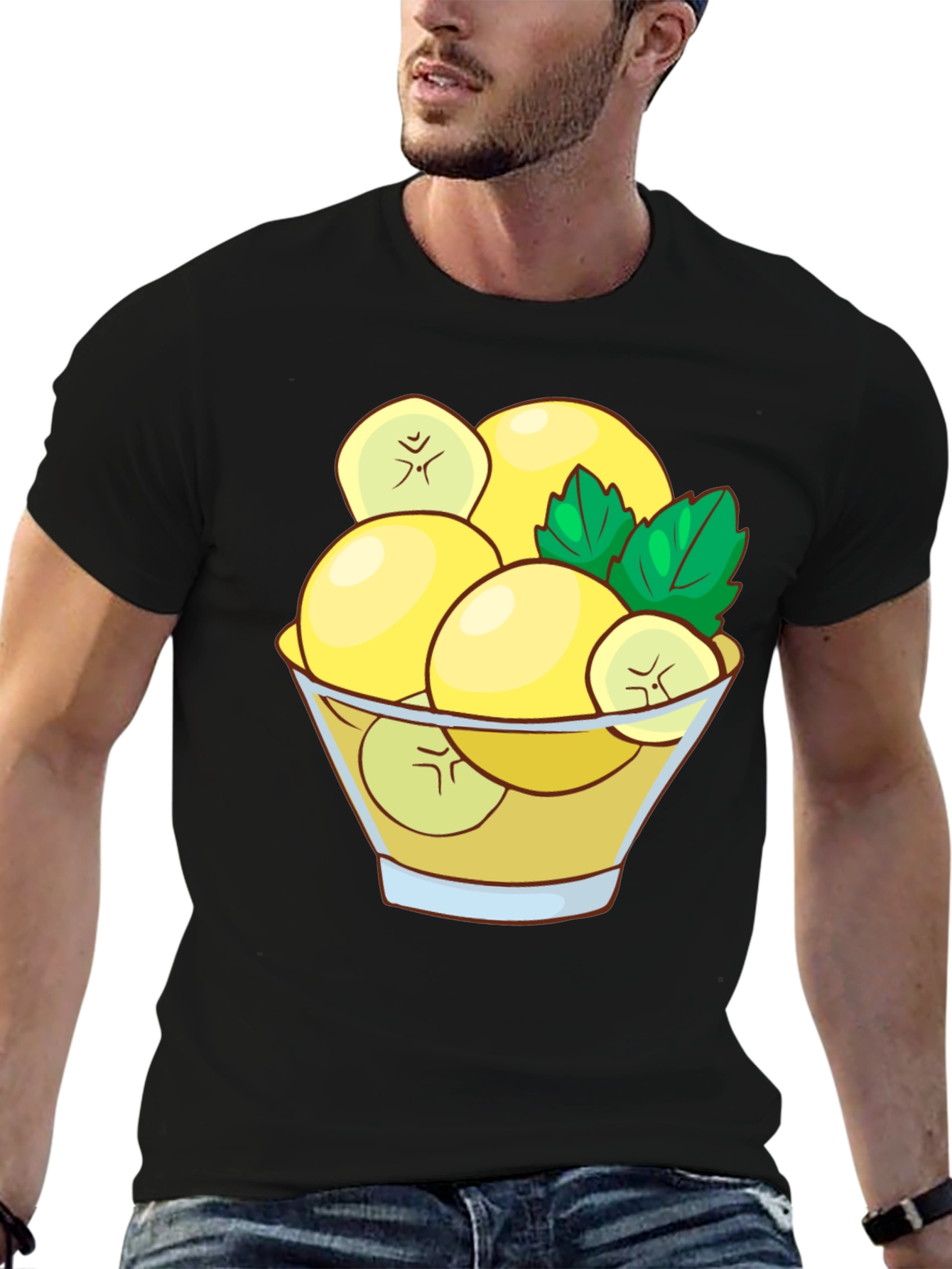 Fruit Salad Tee - Black Graphic T-Shirt