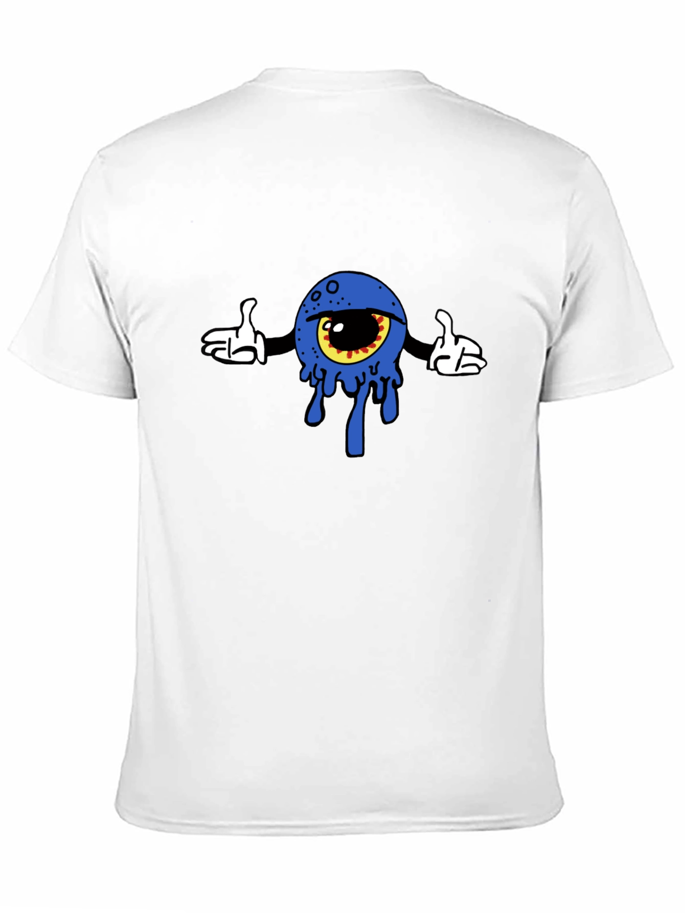 Eye Cartoon Graphic Black T-Shirt