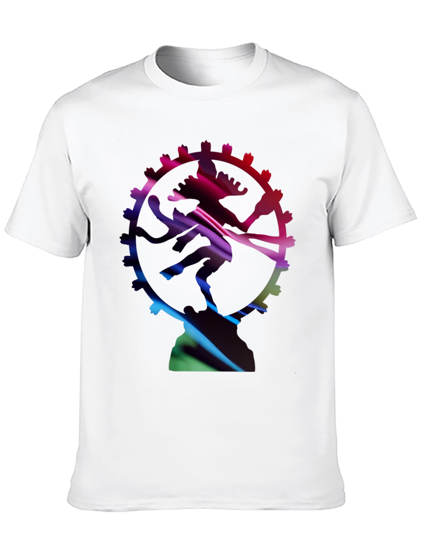 Abstract Shiva Graphic Black T-Shirt