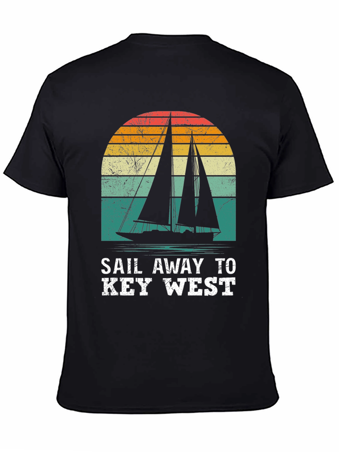Sail Away to Key West Retro Graphic Tee