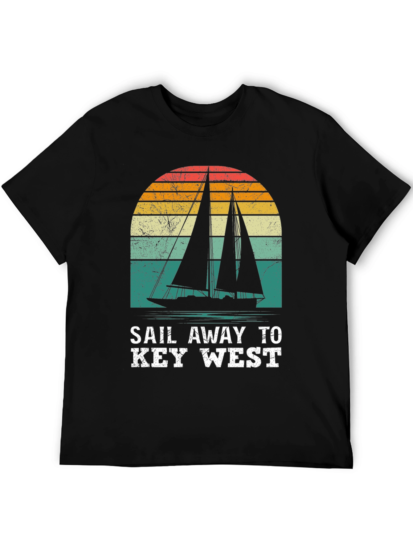 Sail Away to Key West Retro Graphic Tee