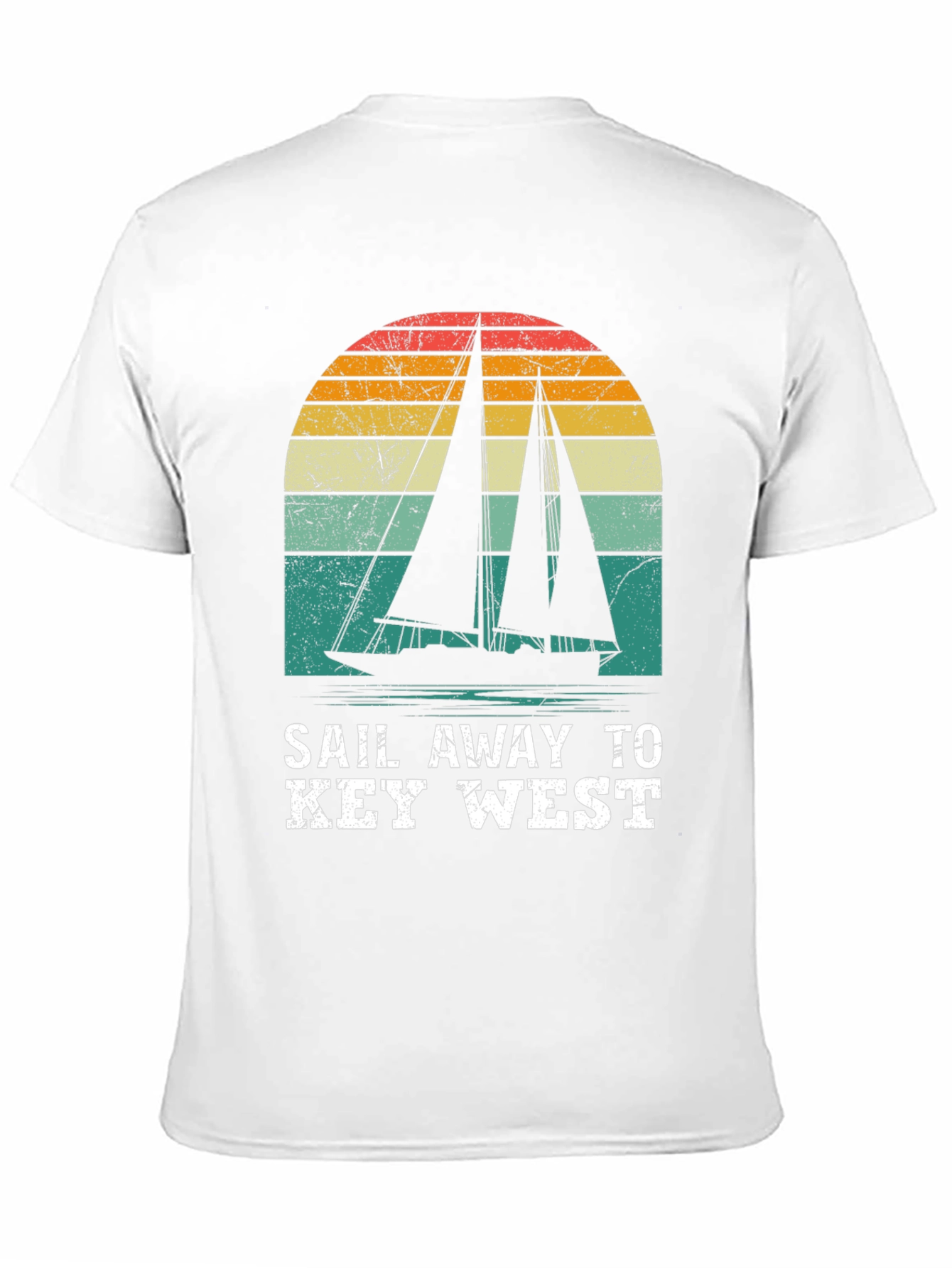 Sail Away to Key West Retro Graphic Tee