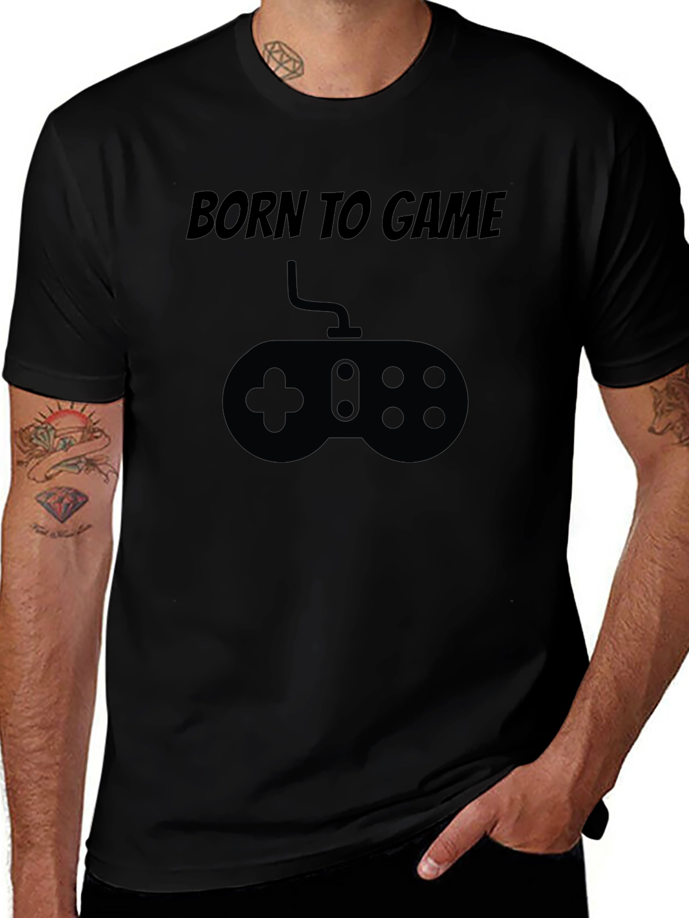Born to Game T-Shirt - Gamer Controller Design