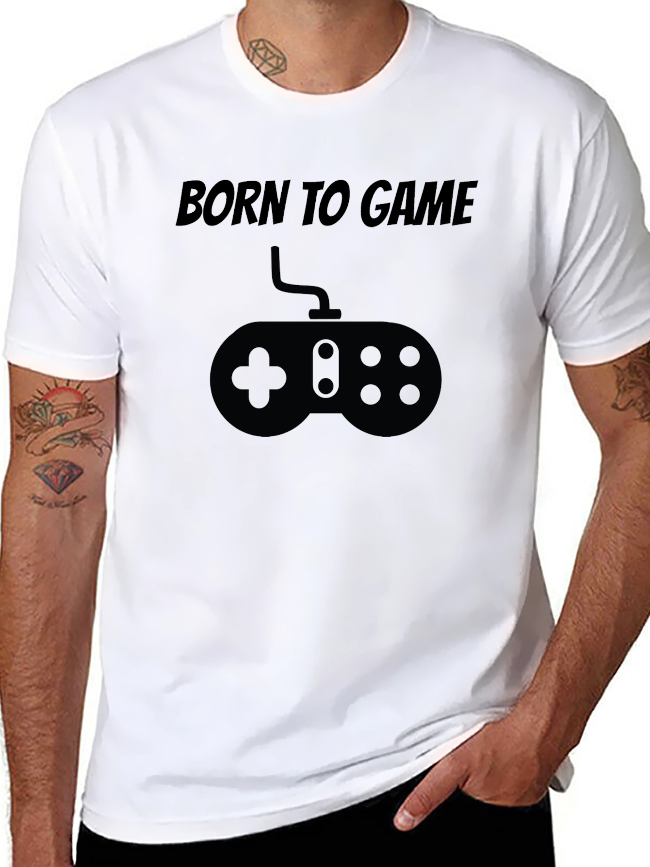 Born to Game T-Shirt - Gamer Controller Design