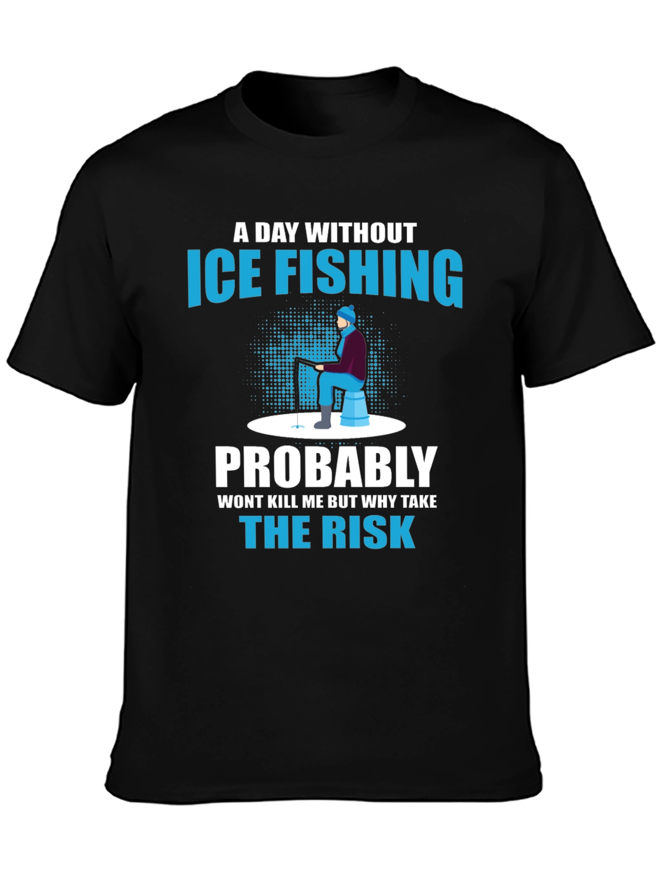 Ice Fishing Graphic T-Shirt
