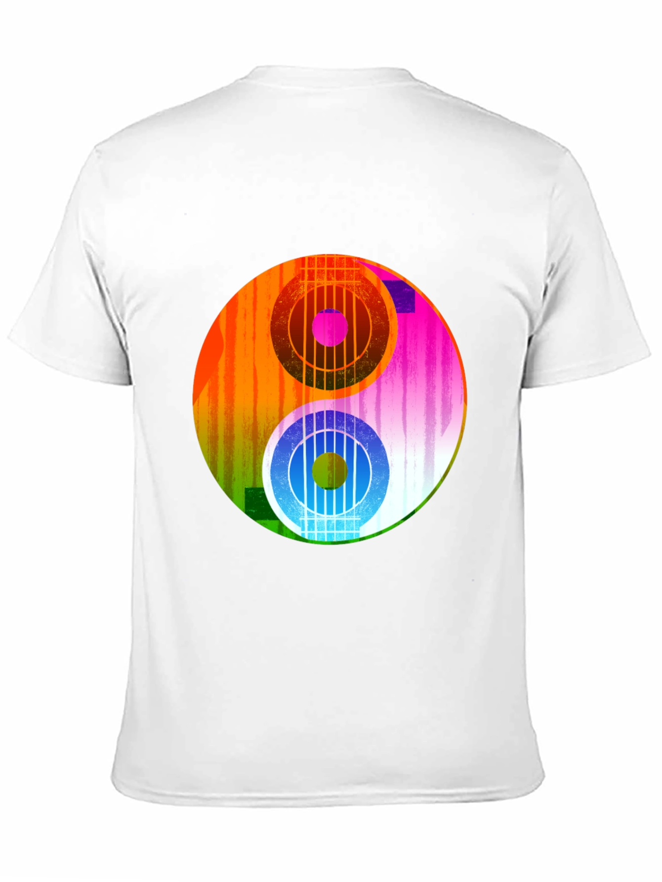 Yin Yang Guitar Graphic Tee - Music Lover T-Shirt