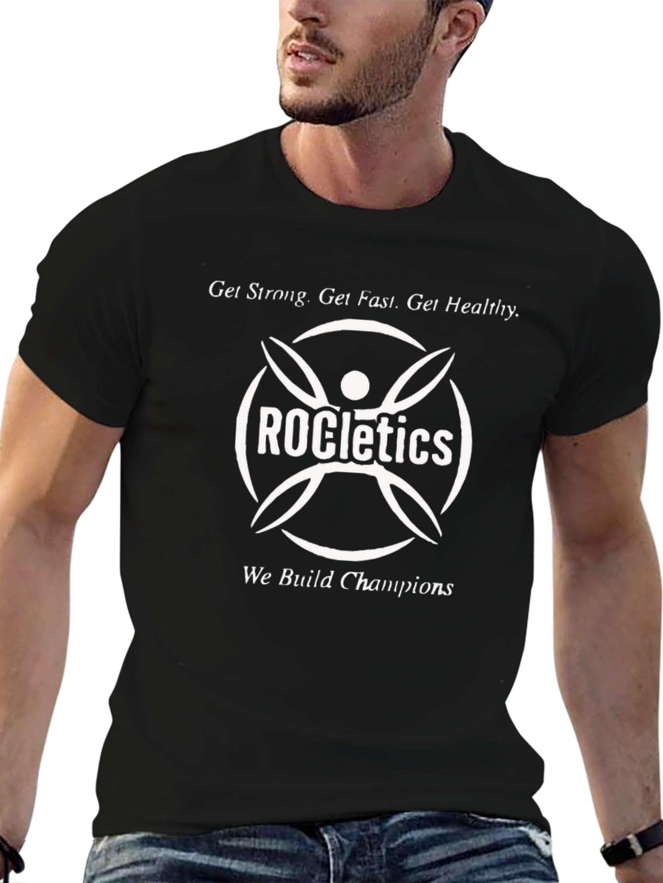 ROCletics Fitness T-Shirt - Get Strong Fast Healthy